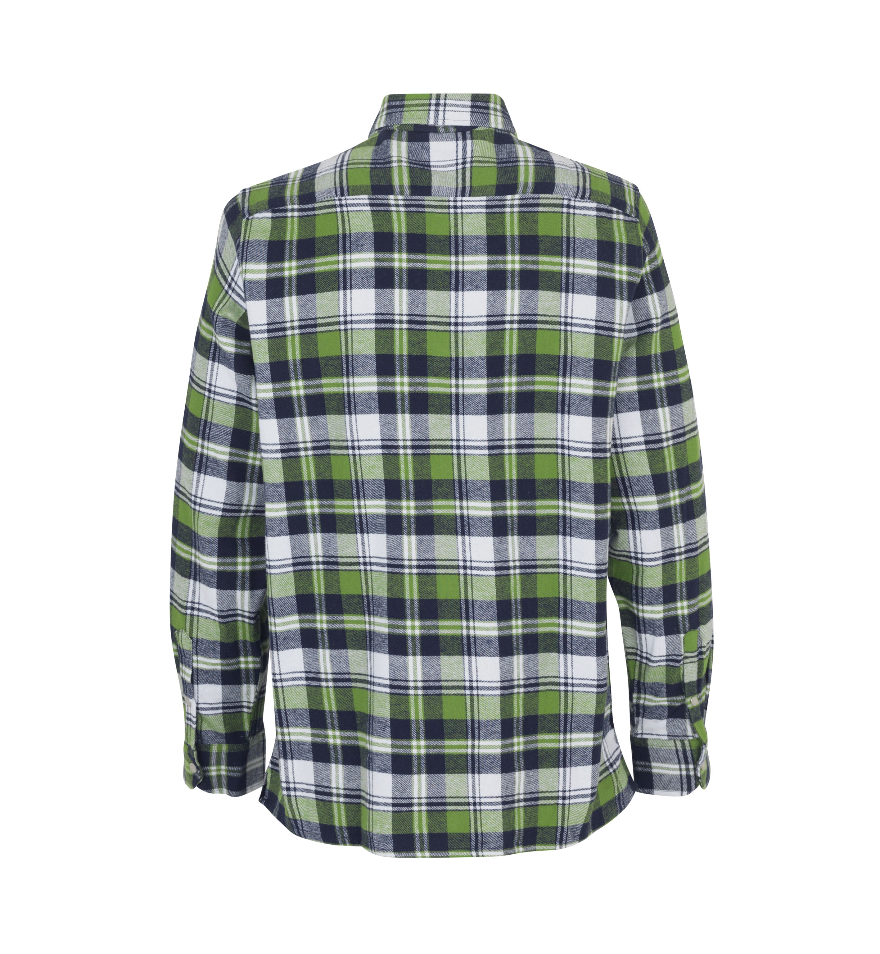 ID 0204 Green leaf skjorte | trykknap materiale med logo
