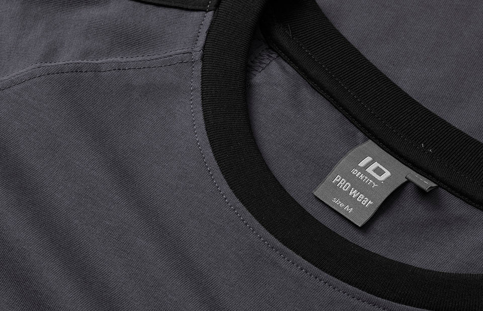 ID 0302 PRO Wear T-shirt | kontrast materiale med logo