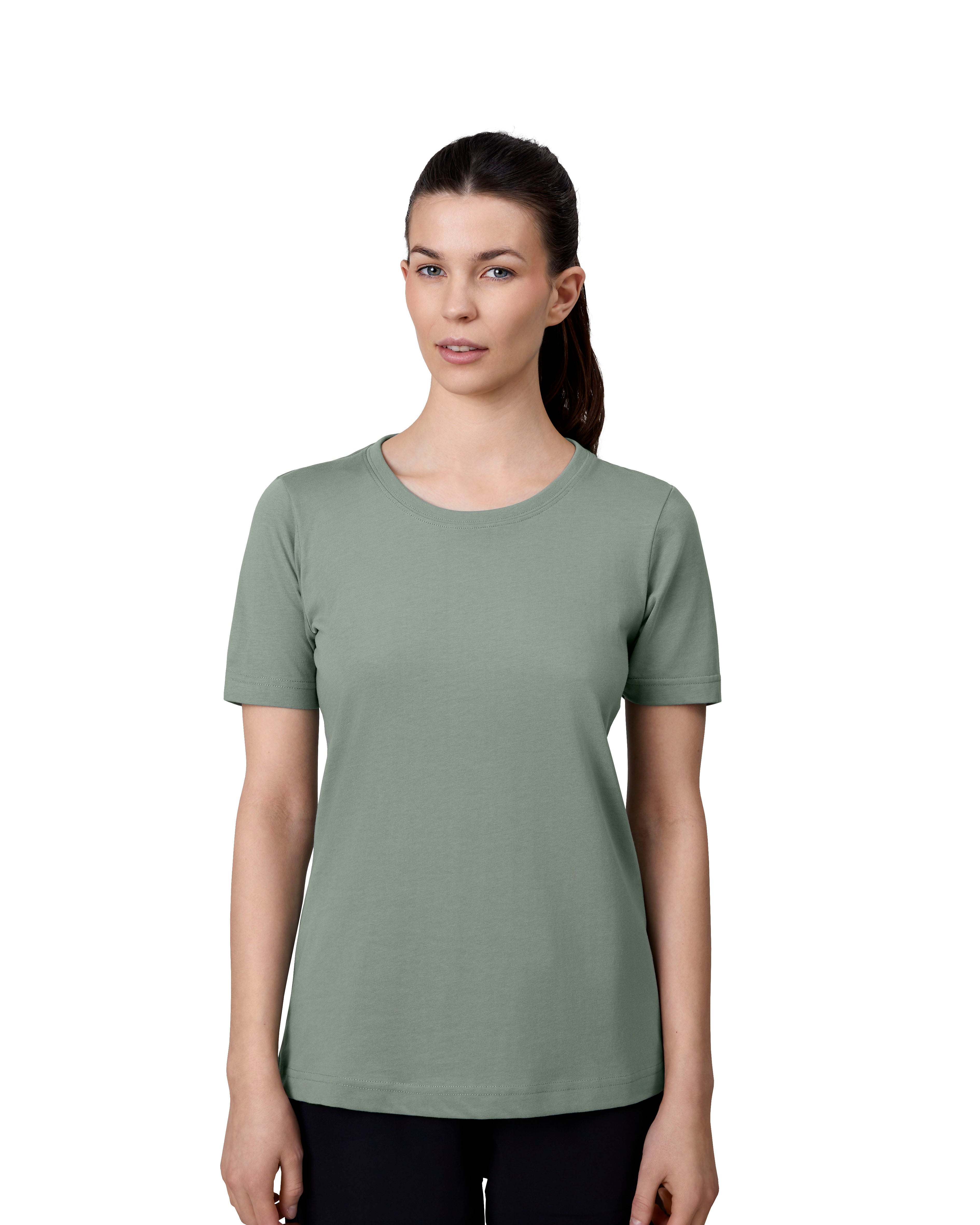 ID 0317 PRO Wear T-shirt | light | dame nærbillede med firmalogo