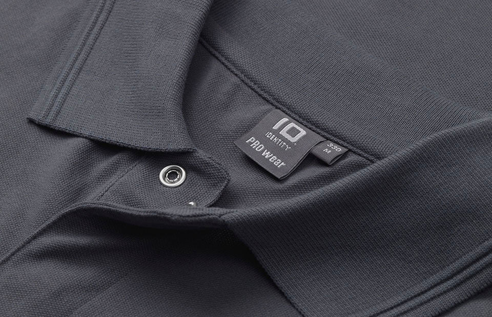 ID 0330 PRO Wear poloshirt | trykknap detalje med logo