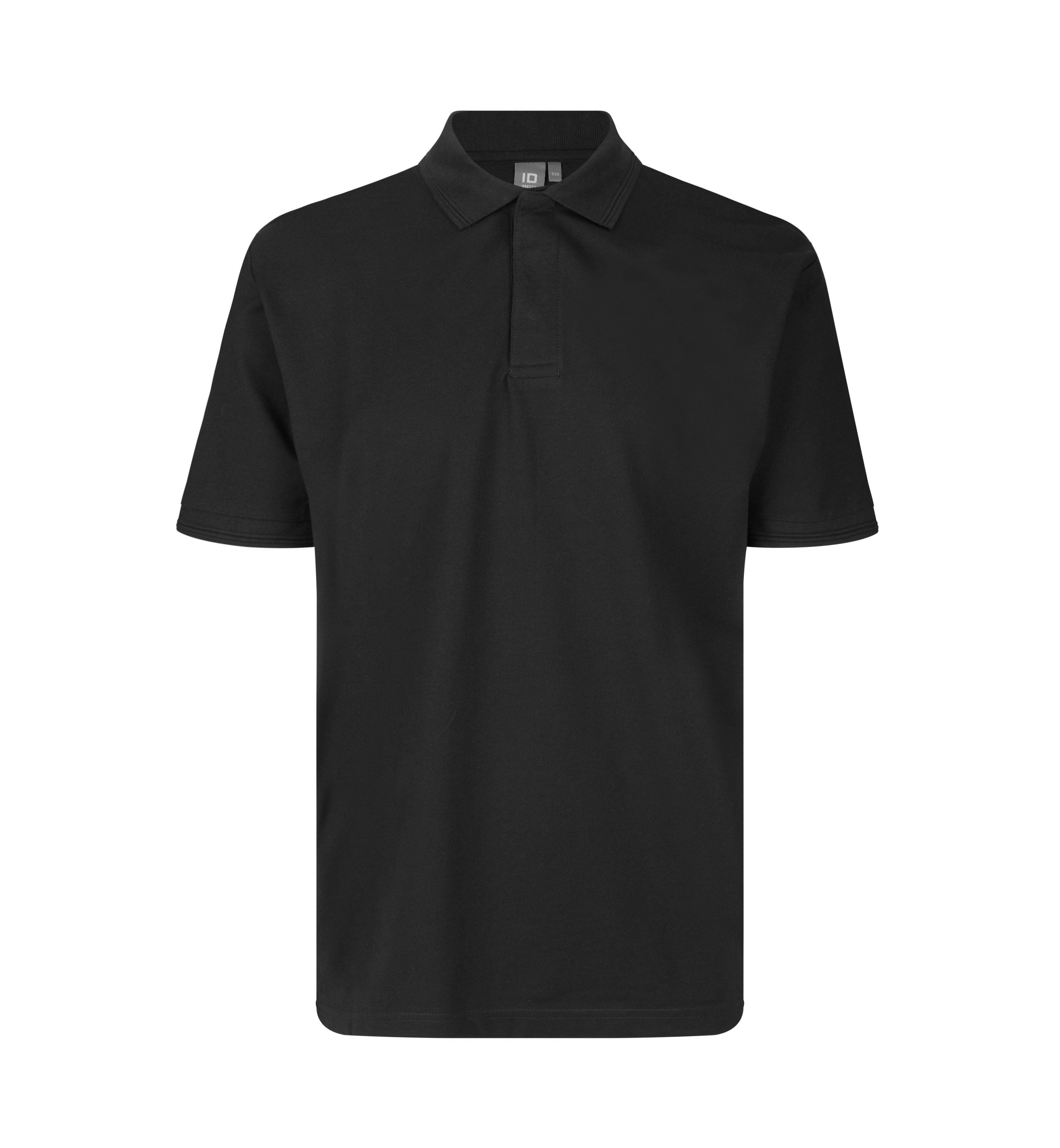 ID 0330 PRO Wear poloshirt | trykknap nærbillede med tryk