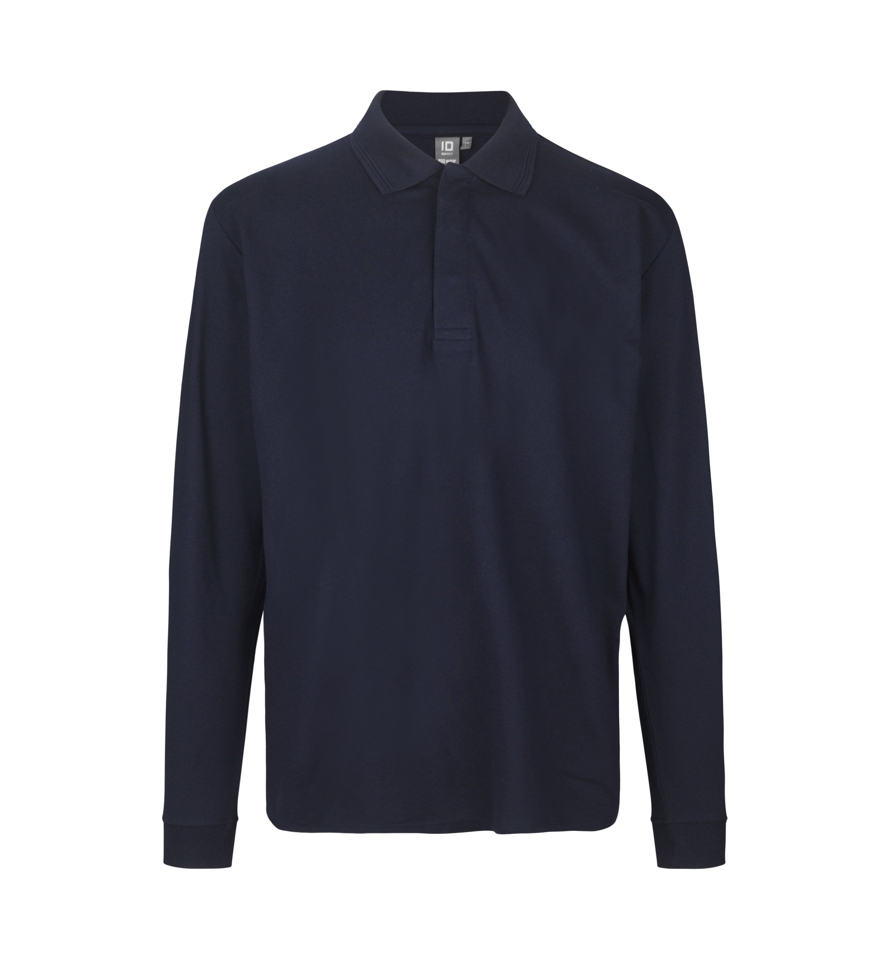ID 0336 PRO Wear l/æ poloshirt | trykknap detalje med tryk