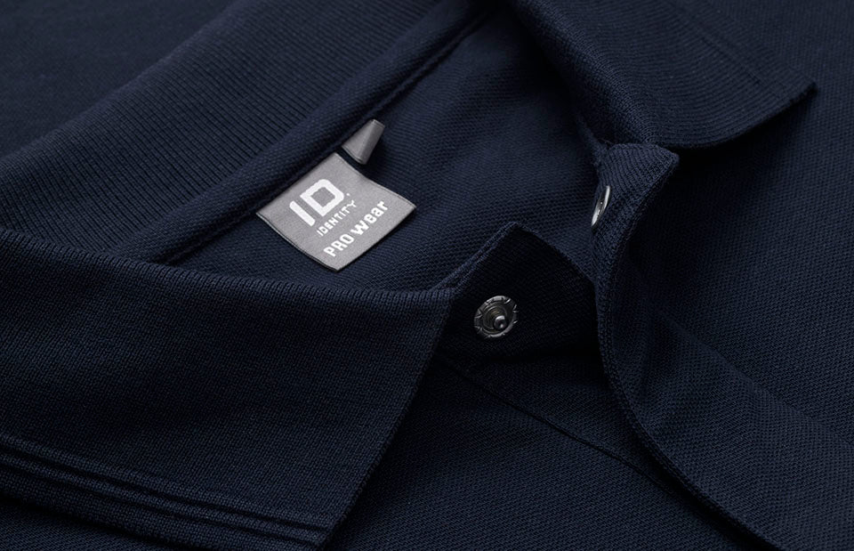 ID 0336 PRO Wear l/æ poloshirt | trykknap produktbillede med logo