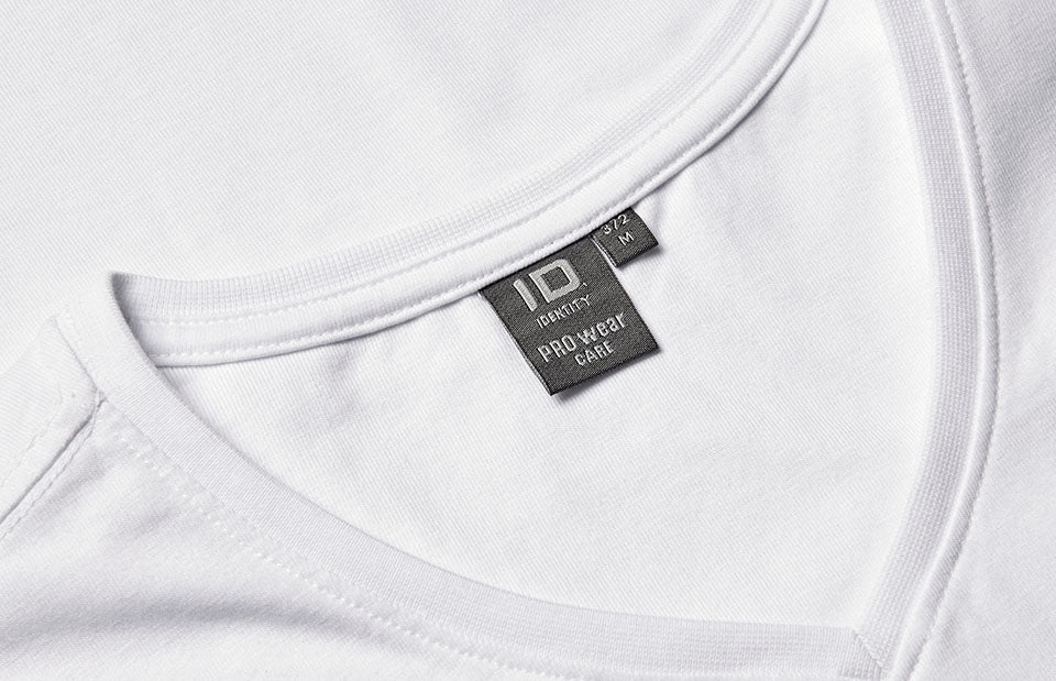 ID 0372 PRO Wear CARE T-shirt | v-hals detalje til broderi