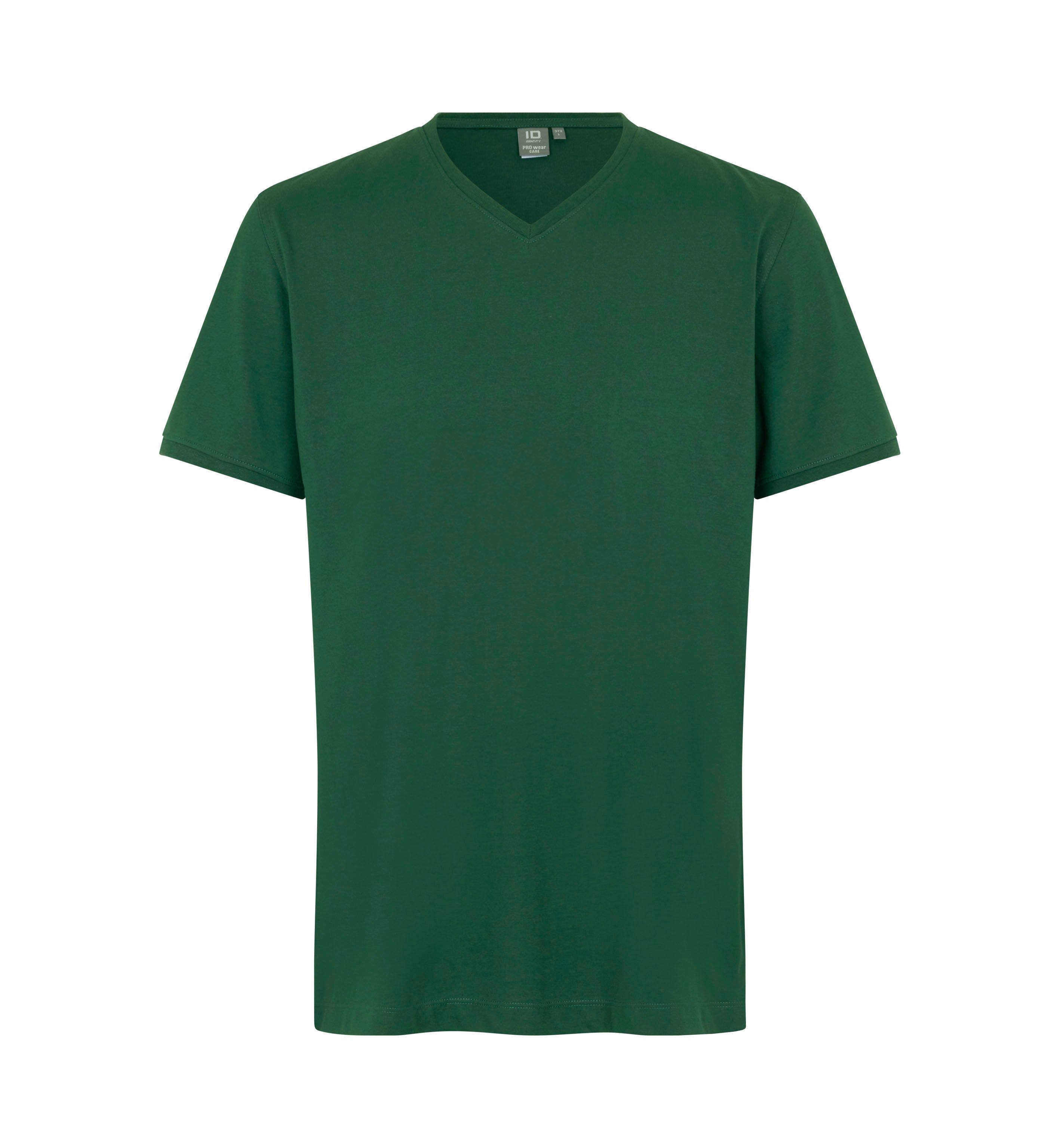 ID 0372 PRO Wear CARE T-shirt | v-hals nærbillede med tryk