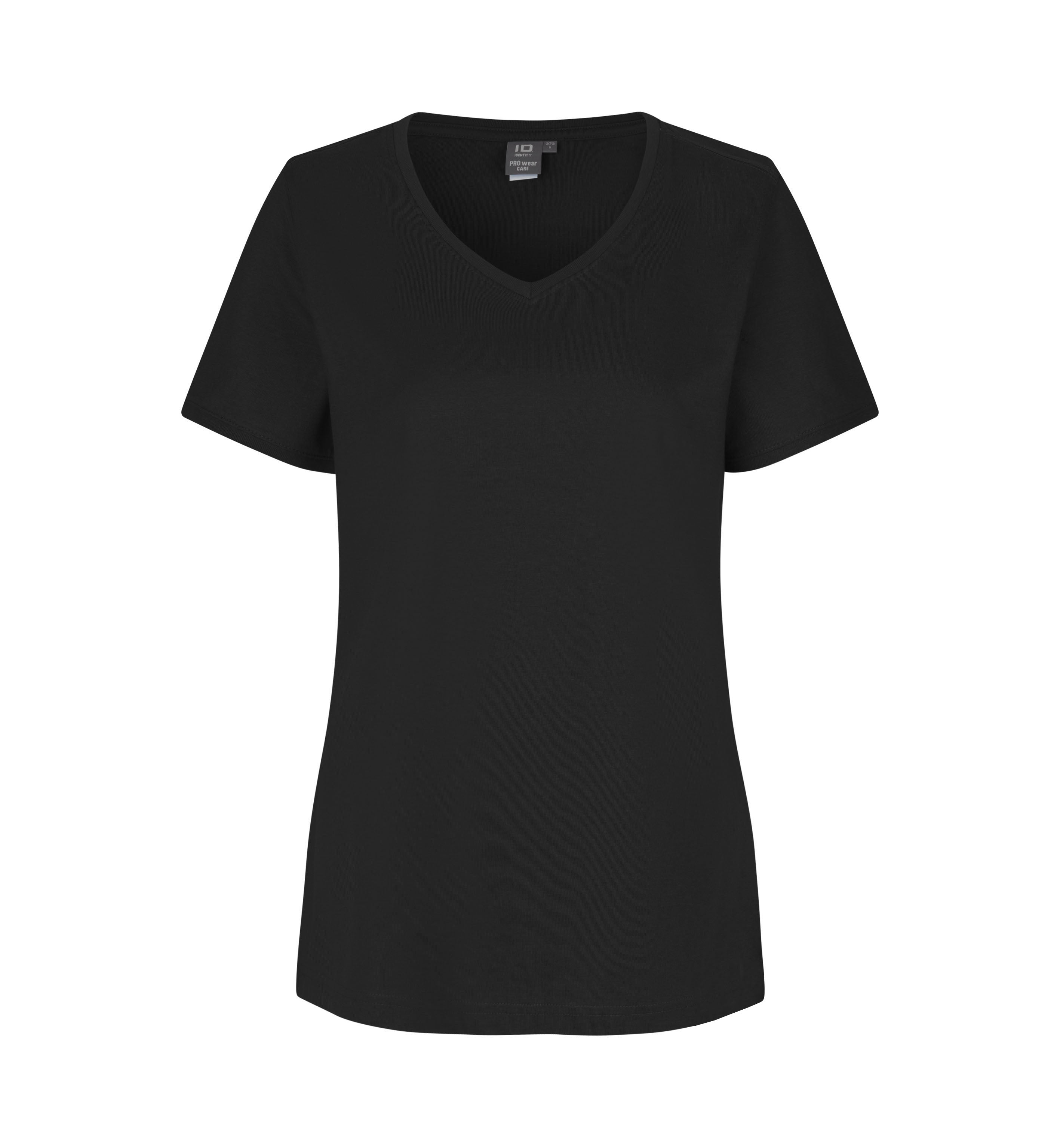 ID 0373 PRO Wear CARE T-shirt | v-hals | dame produktfoto med tryk