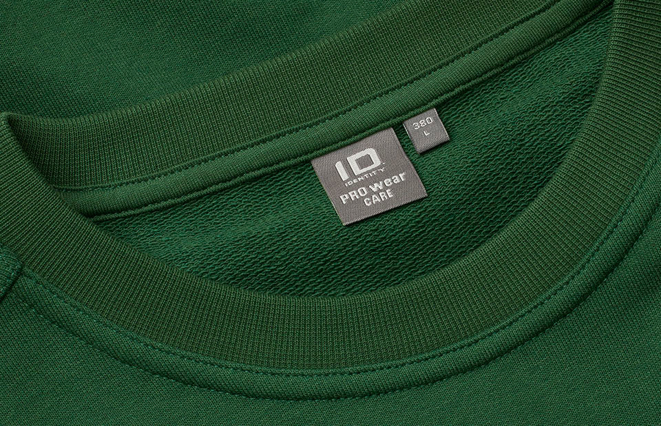 ID 0380 PRO Wear CARE sweatshirt | ubørstet produktbillede til broderi