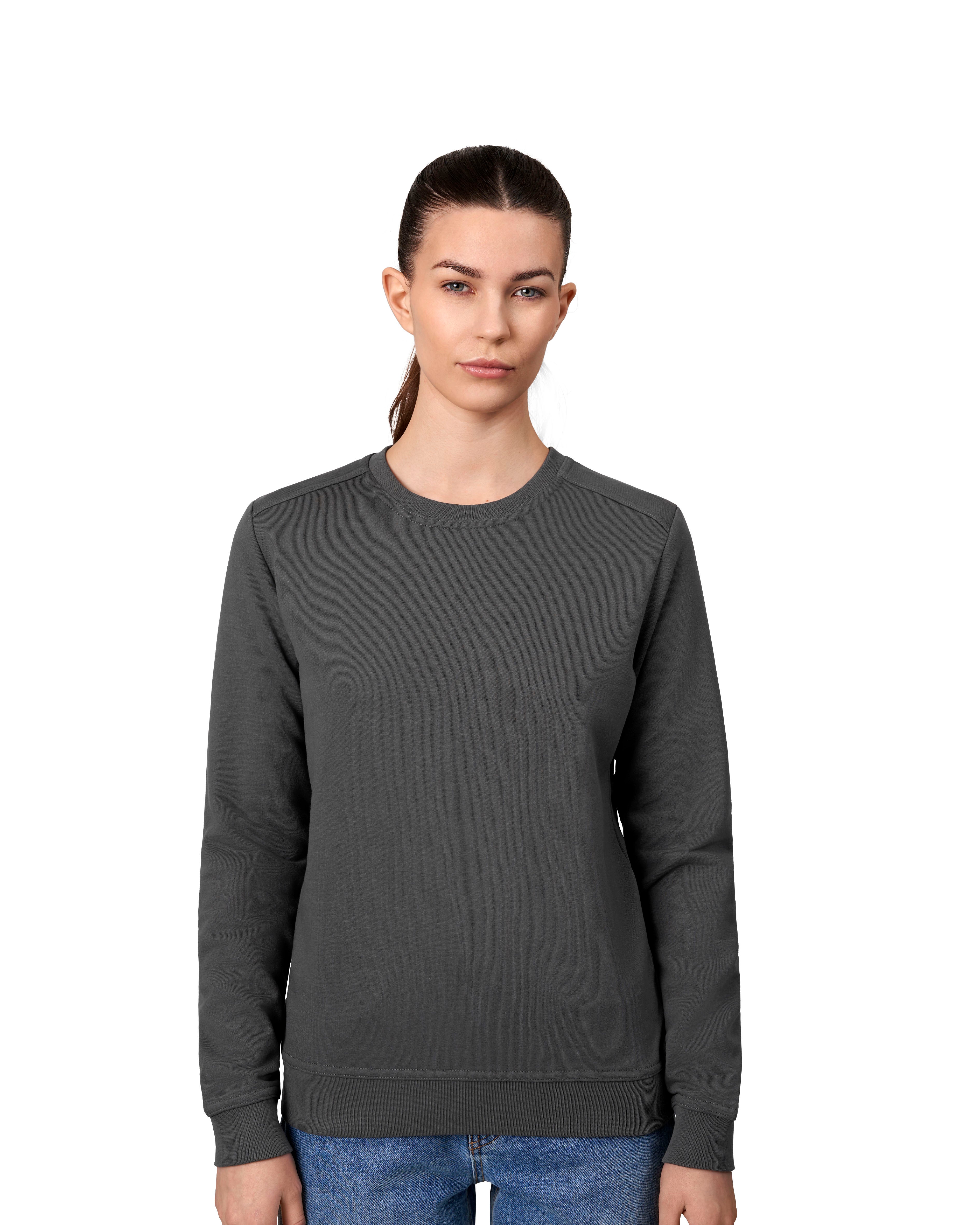 ID 0381 PRO Wear CARE sweatshirt | ubørstet | dame detalje med firmalogo