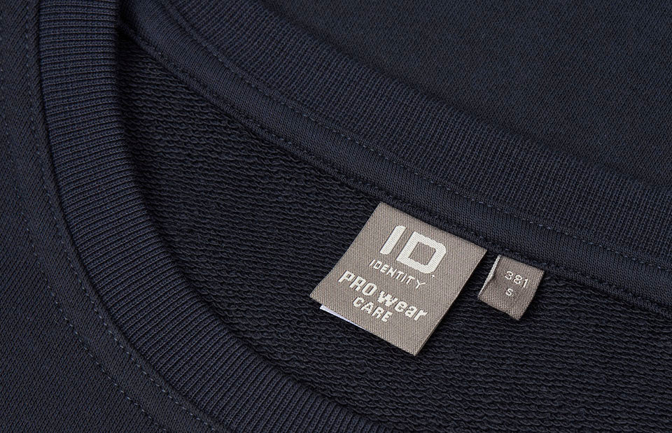 ID 0381 PRO Wear CARE sweatshirt | ubørstet | dame produktbillede med logo
