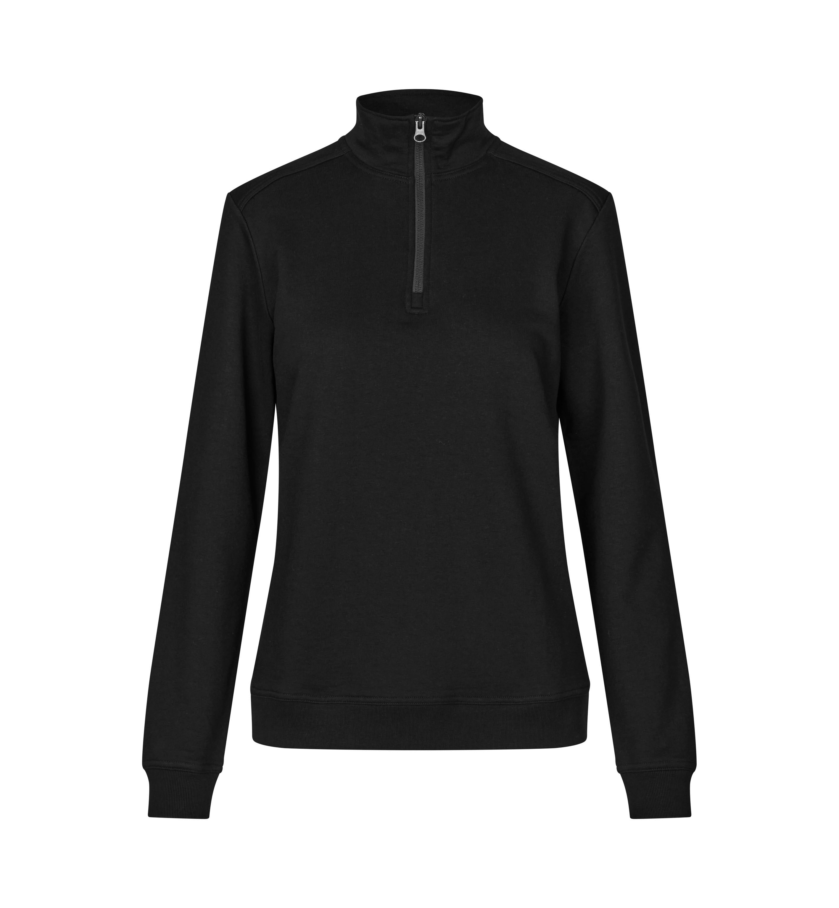 ID 0385 PRO Wear CARE sweat | ubørstet | ¼ zip | dame materiale med firmalogo