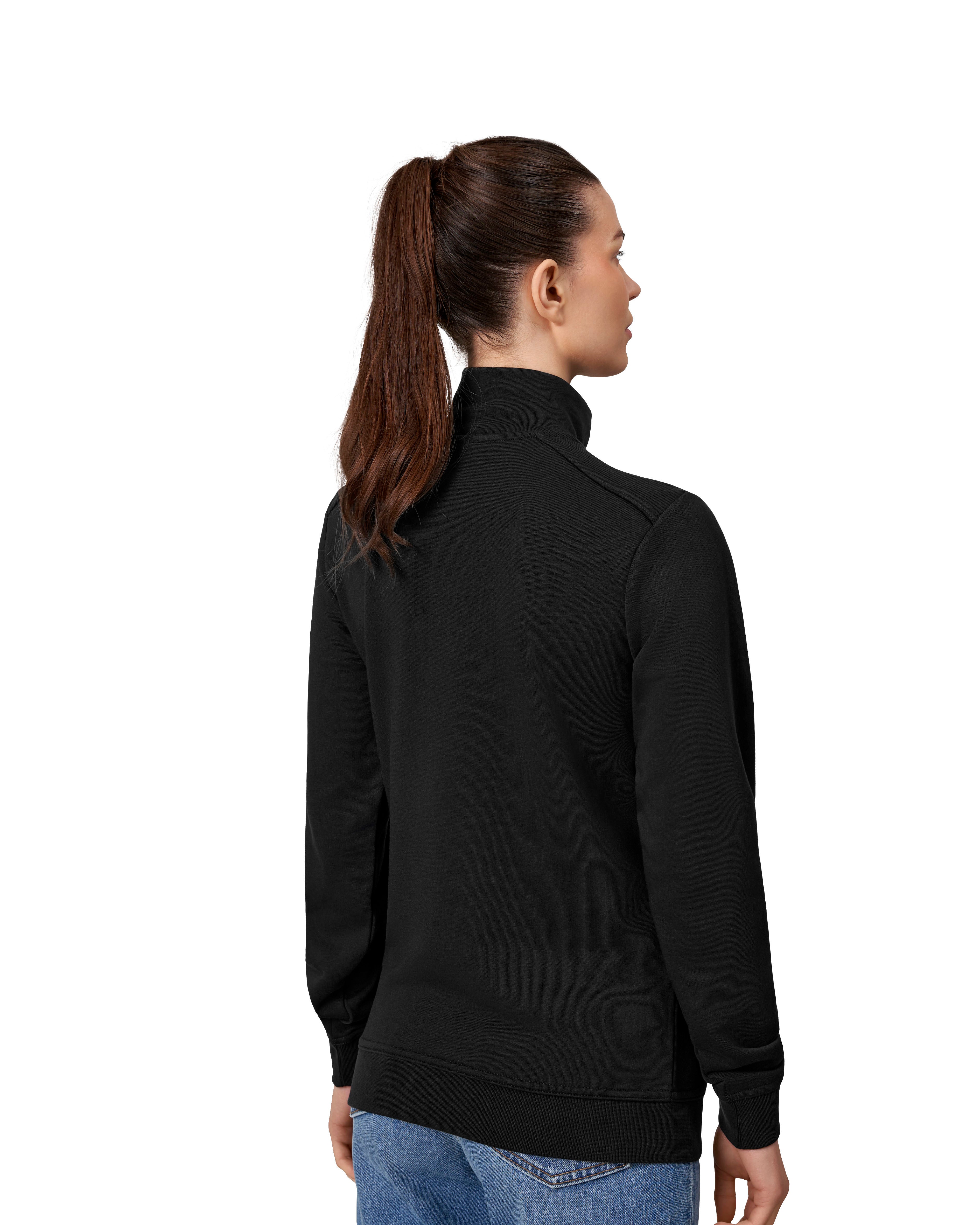 ID 0385 PRO Wear CARE sweat | ubørstet | ¼ zip | dame materiale med logo