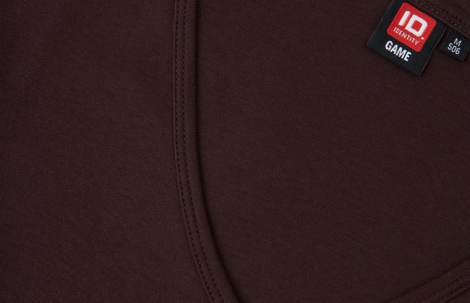 ID 0506 Interlock T-shirt | v-hals | dame produktfoto til broderi