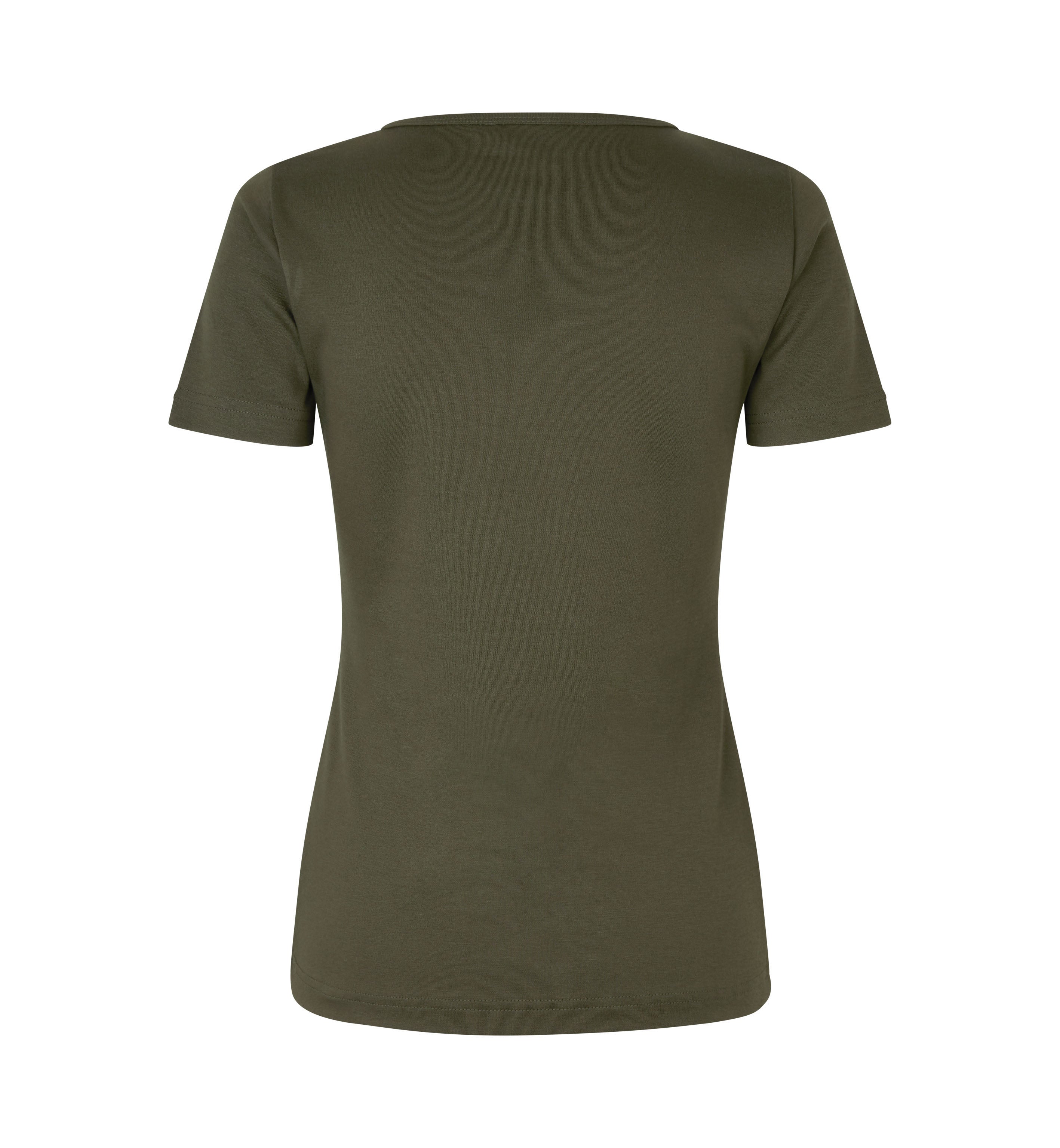 ID 0506 Interlock T-shirt | v-hals | dame produktfoto til broderi