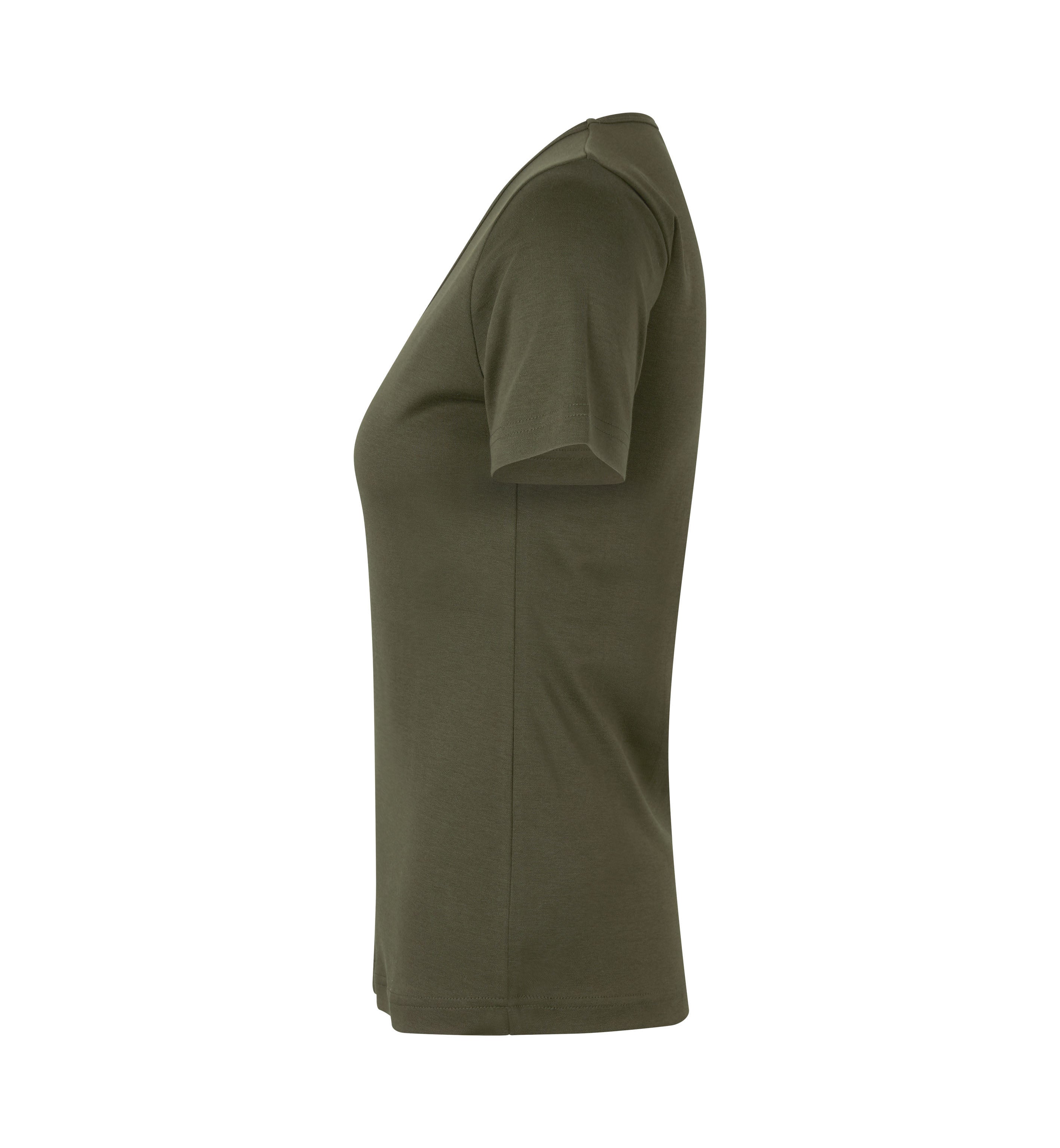 ID 0506 Interlock T-shirt | v-hals | dame detalje med firmalogo
