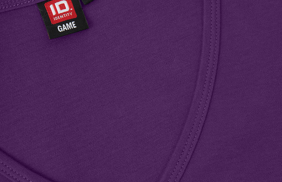 ID 0506 Interlock T-shirt | v-hals | dame detalje med logo