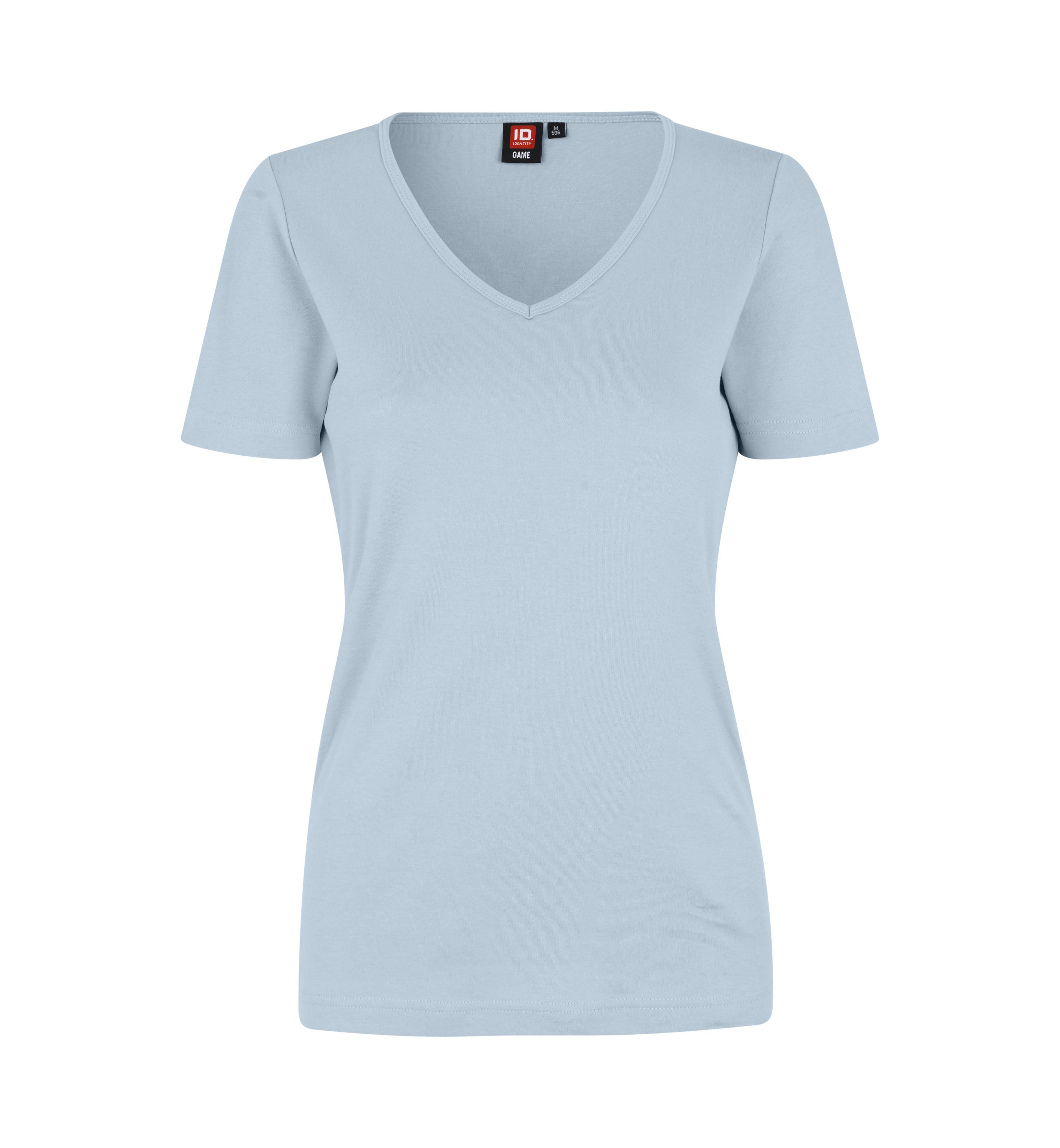 ID 0506 Interlock T-shirt | v-hals | dame materiale med tryk