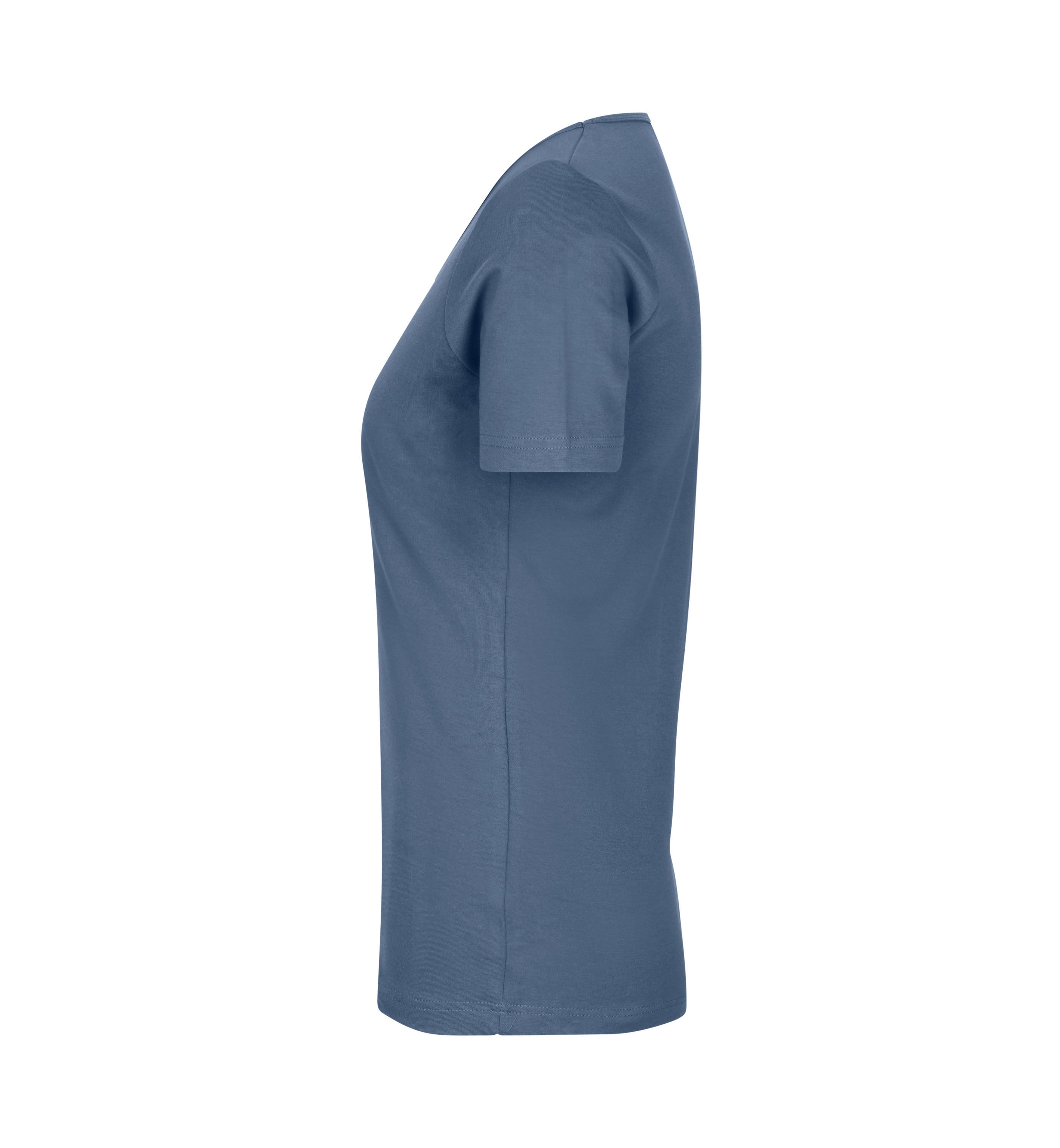 ID 0506 Interlock T-shirt | v-hals | dame detalje med firmalogo