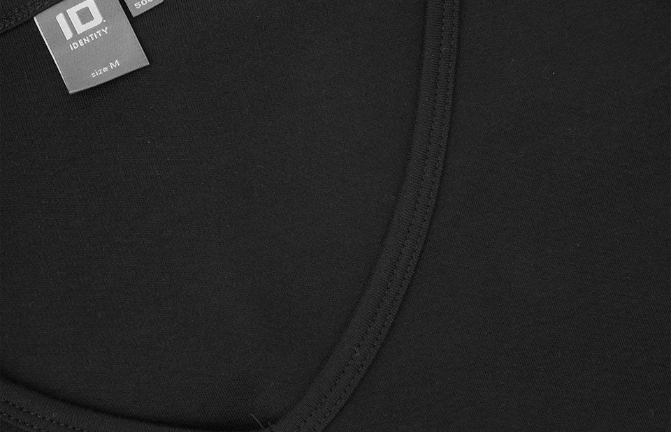 ID 0506 Interlock T-shirt | v-hals | dame produktfoto med logo