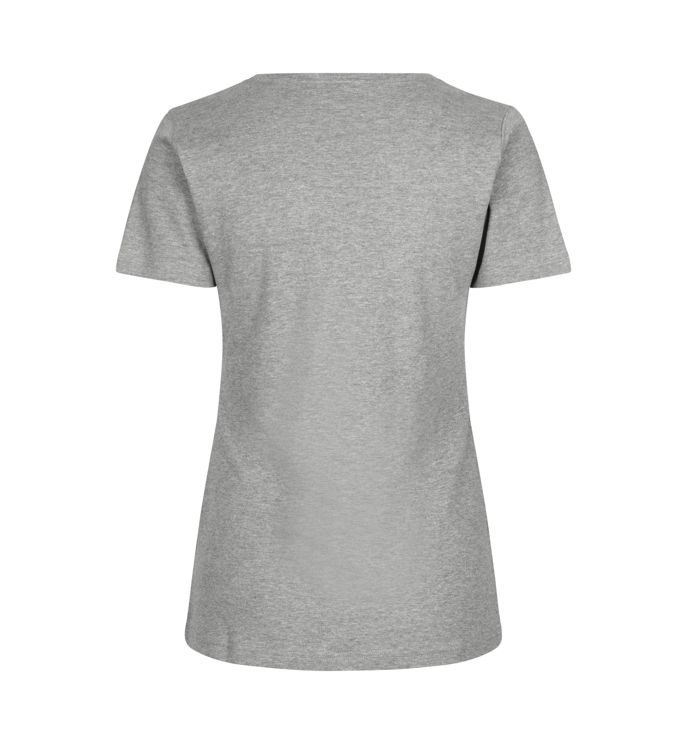 ID 0508 Interlock T-shirt | dame nærbillede med logo