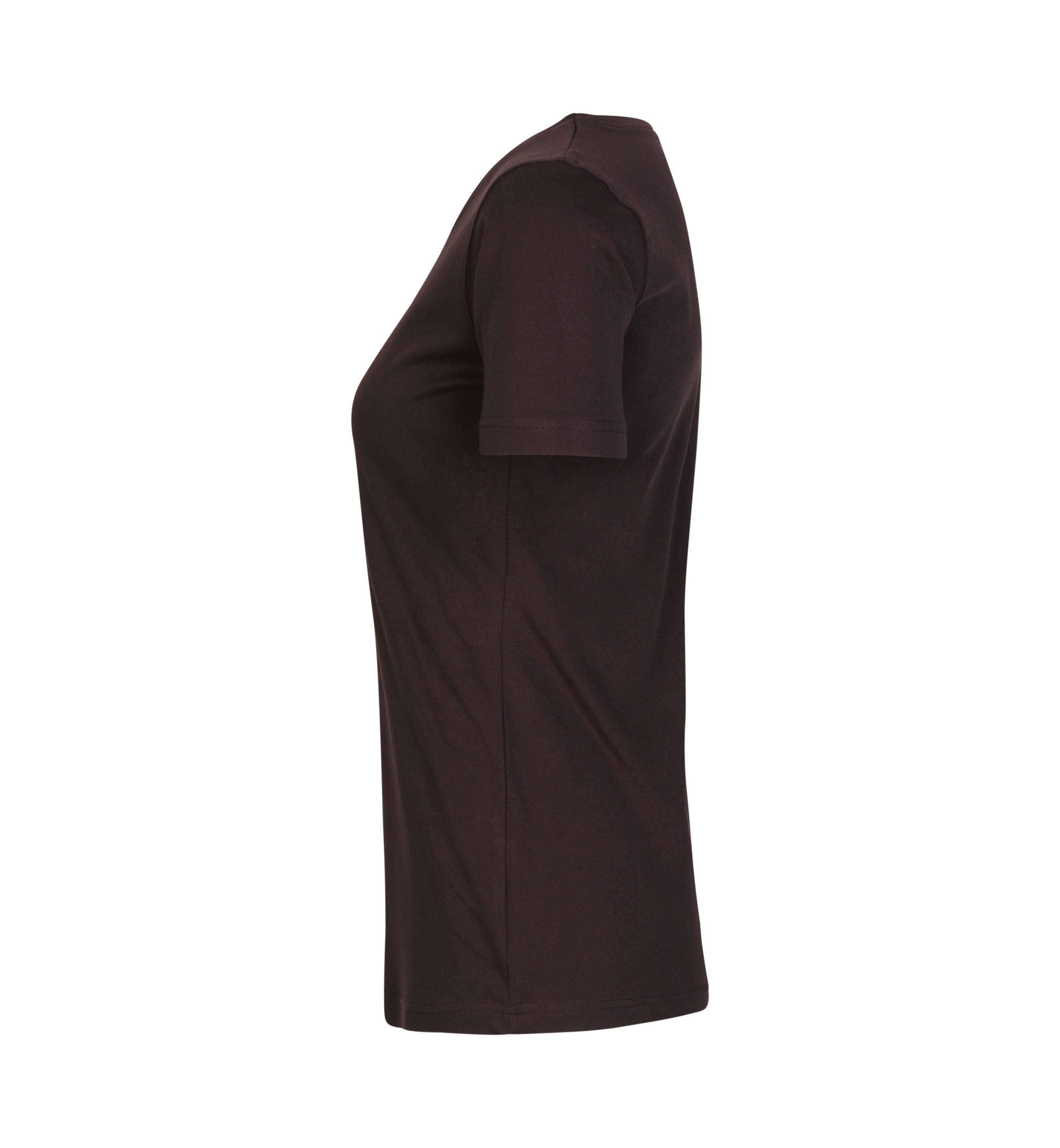 ID 0508 Interlock T-shirt | dame nærbillede med tryk