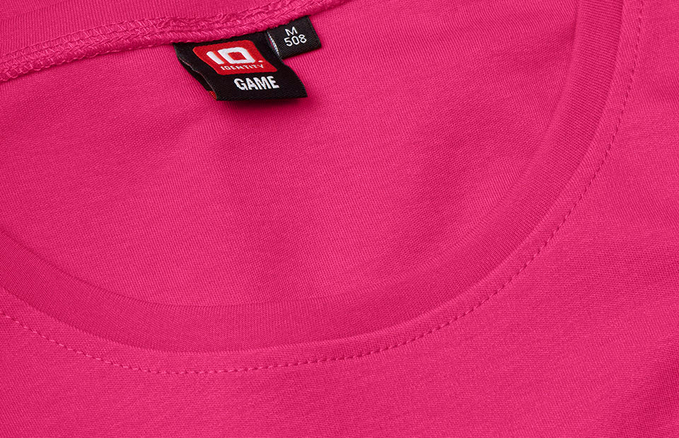 ID 0508 Interlock T-shirt | dame nærbillede til broderi