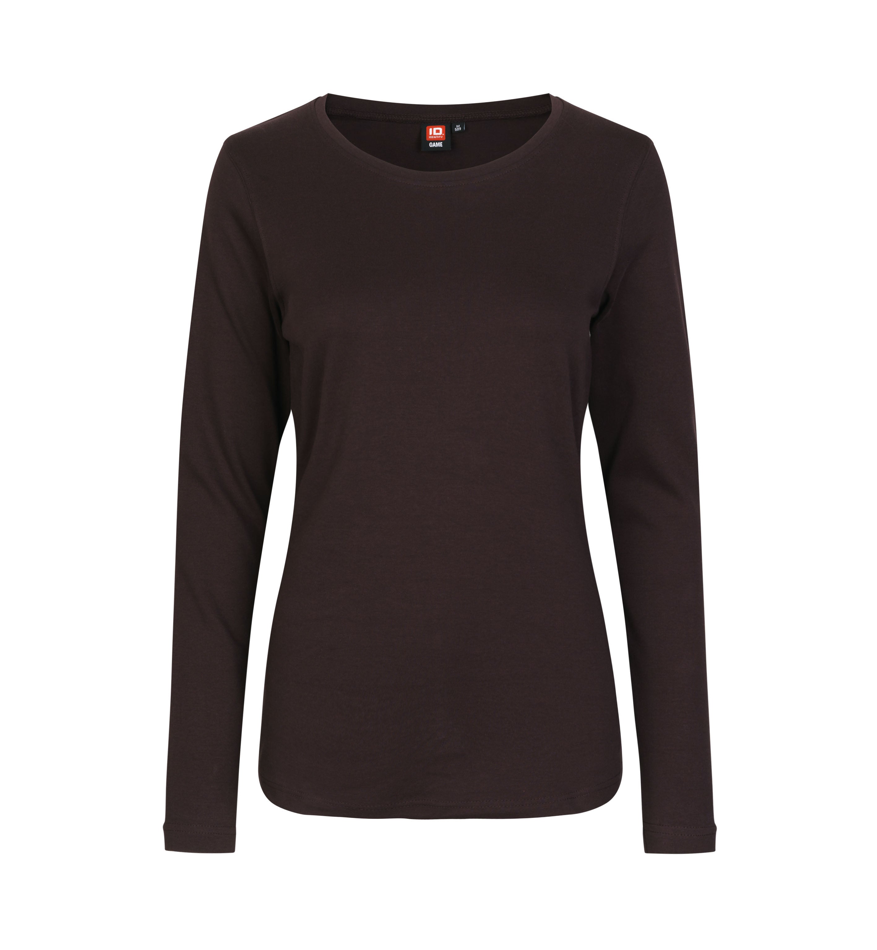 ID 0509 Interlock T-shirt | l/æ | dame nærbillede med tryk
