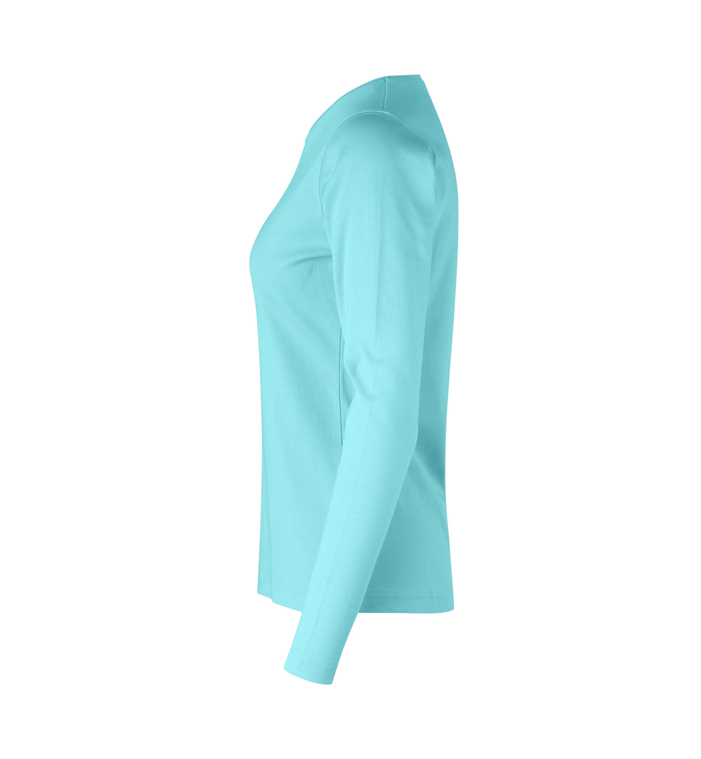 ID 0509 Interlock T-shirt | l/æ | dame nærbillede med firmalogo