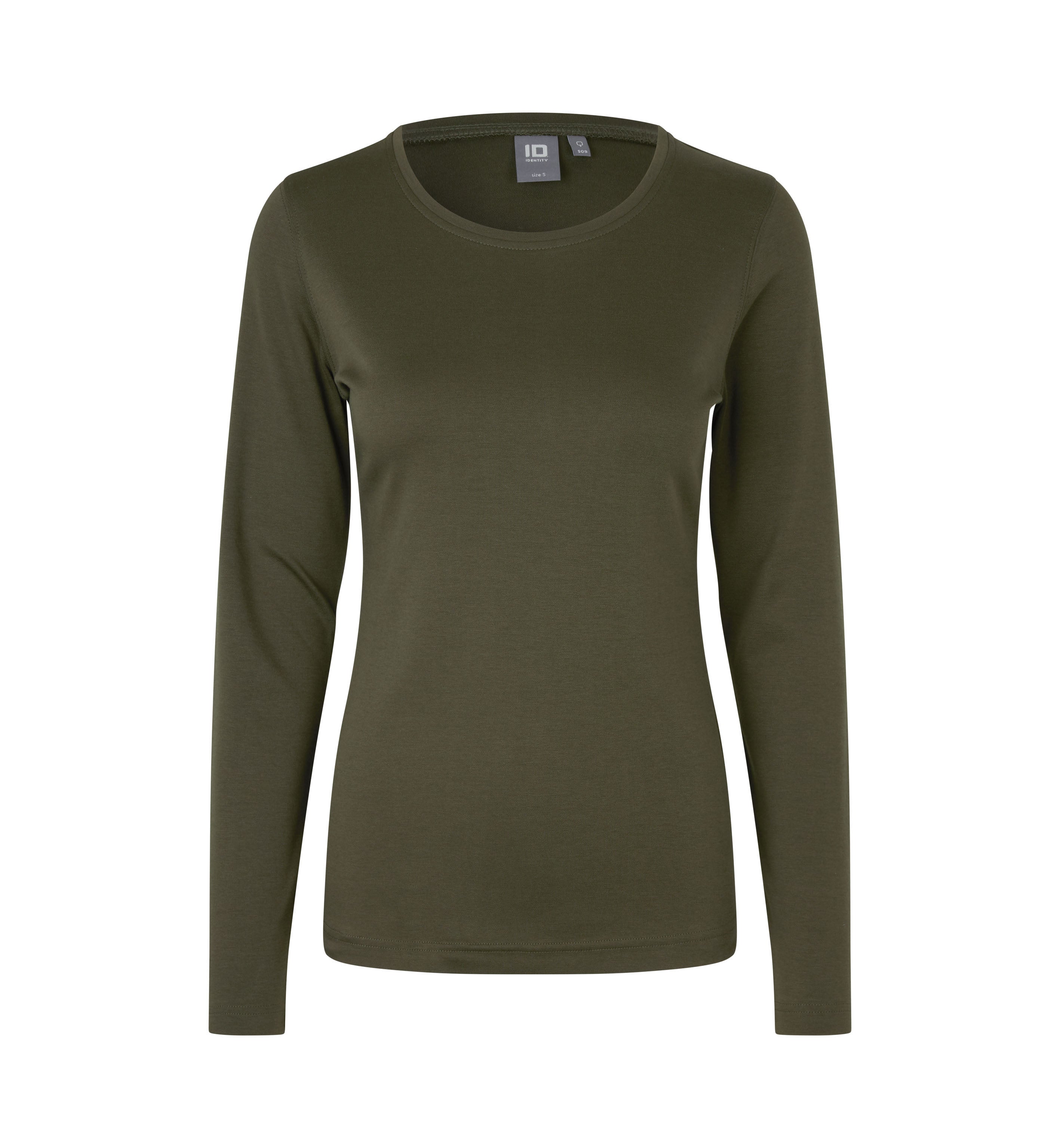 ID 0509 Interlock T-shirt | l/æ | dame produktfoto med tryk