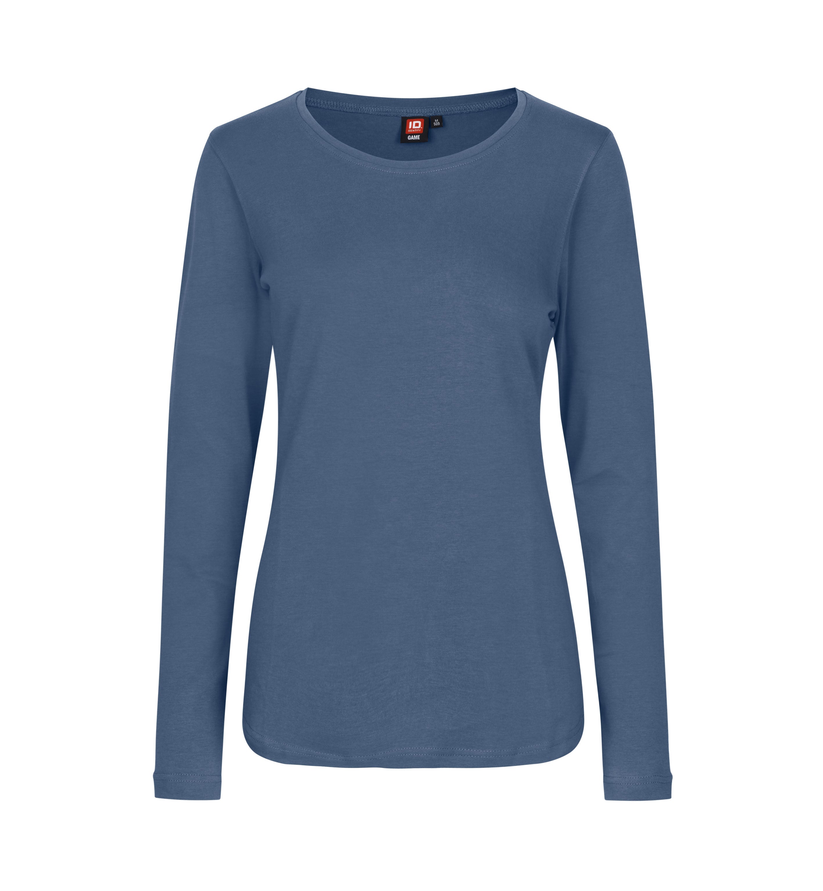 ID 0509 Interlock T-shirt | l/æ | dame produktfoto med tryk