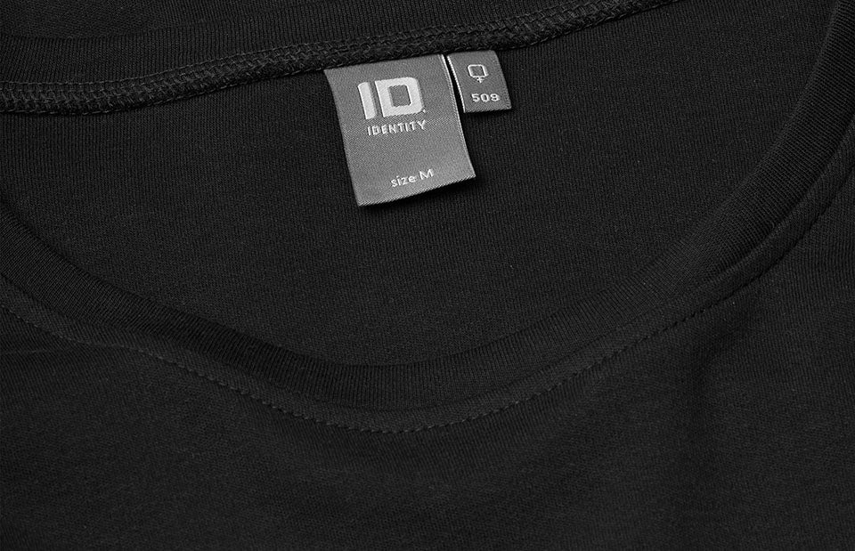 ID 0509 Interlock T-shirt | l/æ | dame detalje med logo