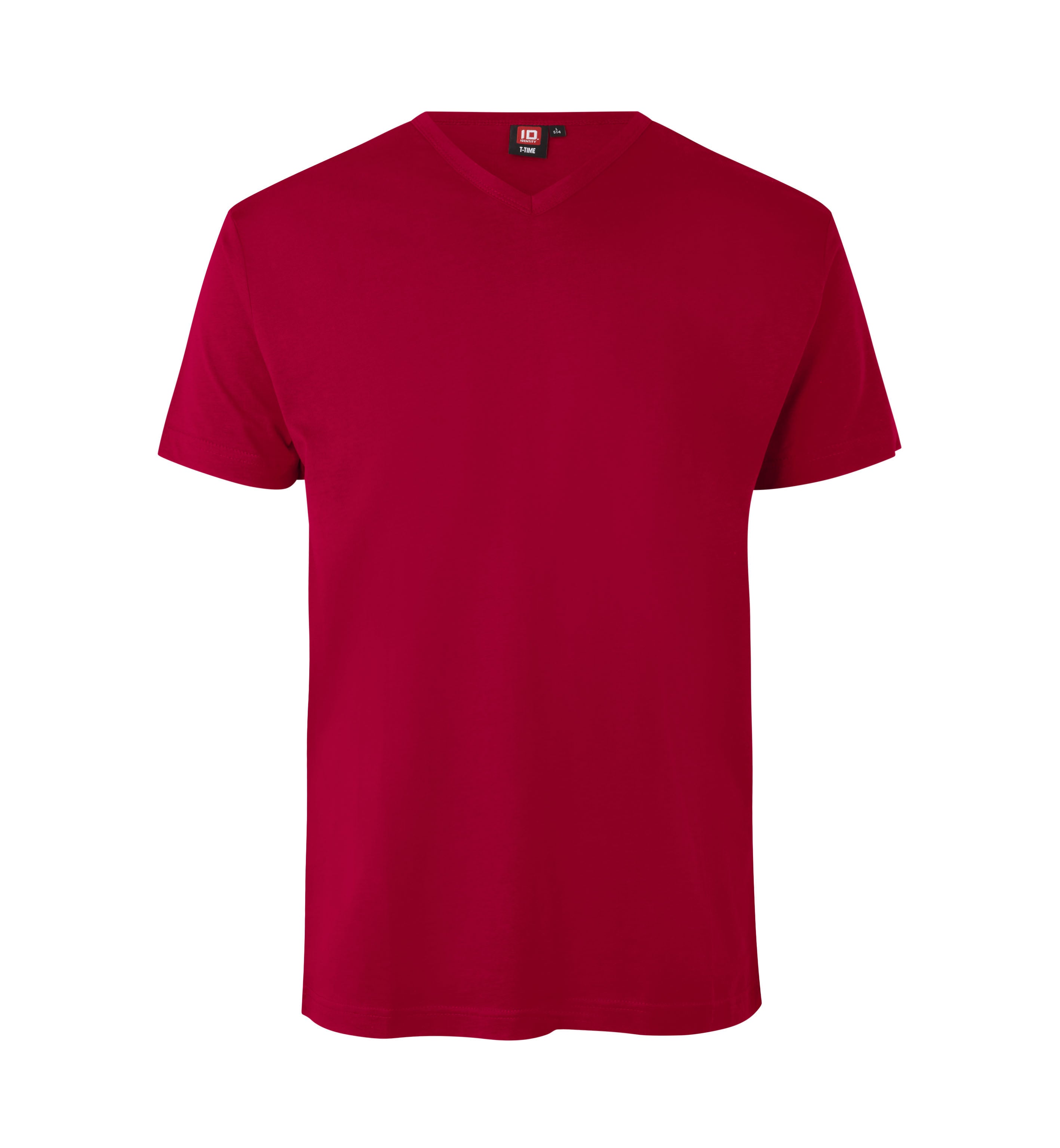 ID 0514 T-TIME® T-shirt | v-hals materiale med firmalogo