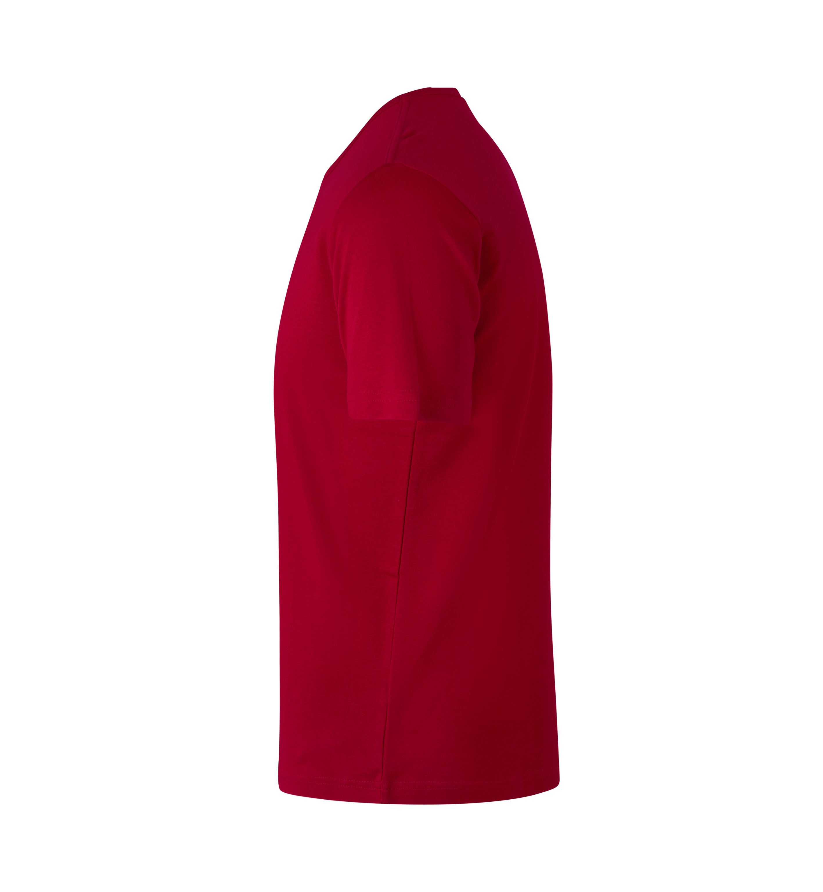 ID 0517 Interlock T-shirt nærbillede med firmalogo