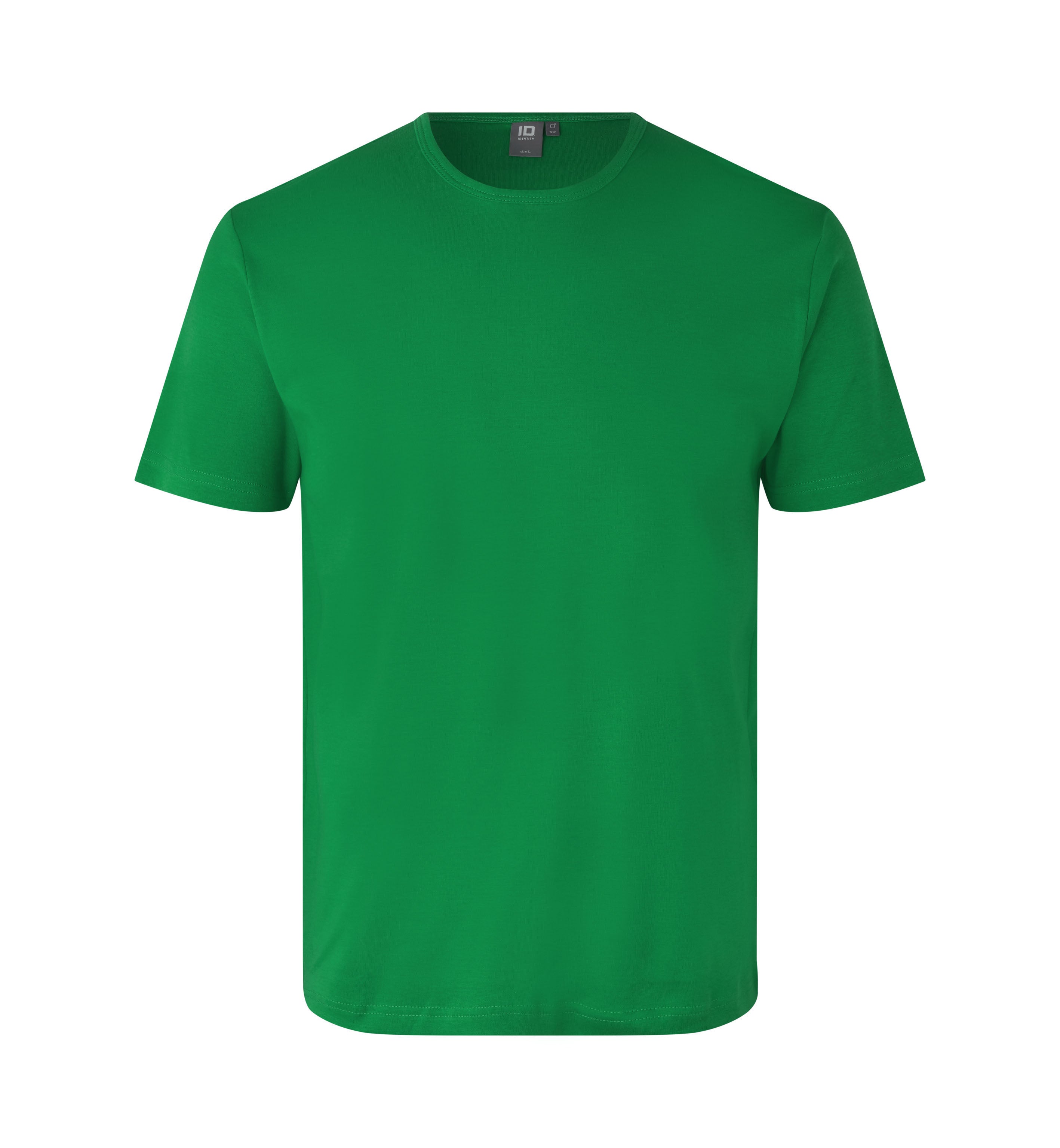 ID 0517 Interlock T-shirt nærbillede med tryk