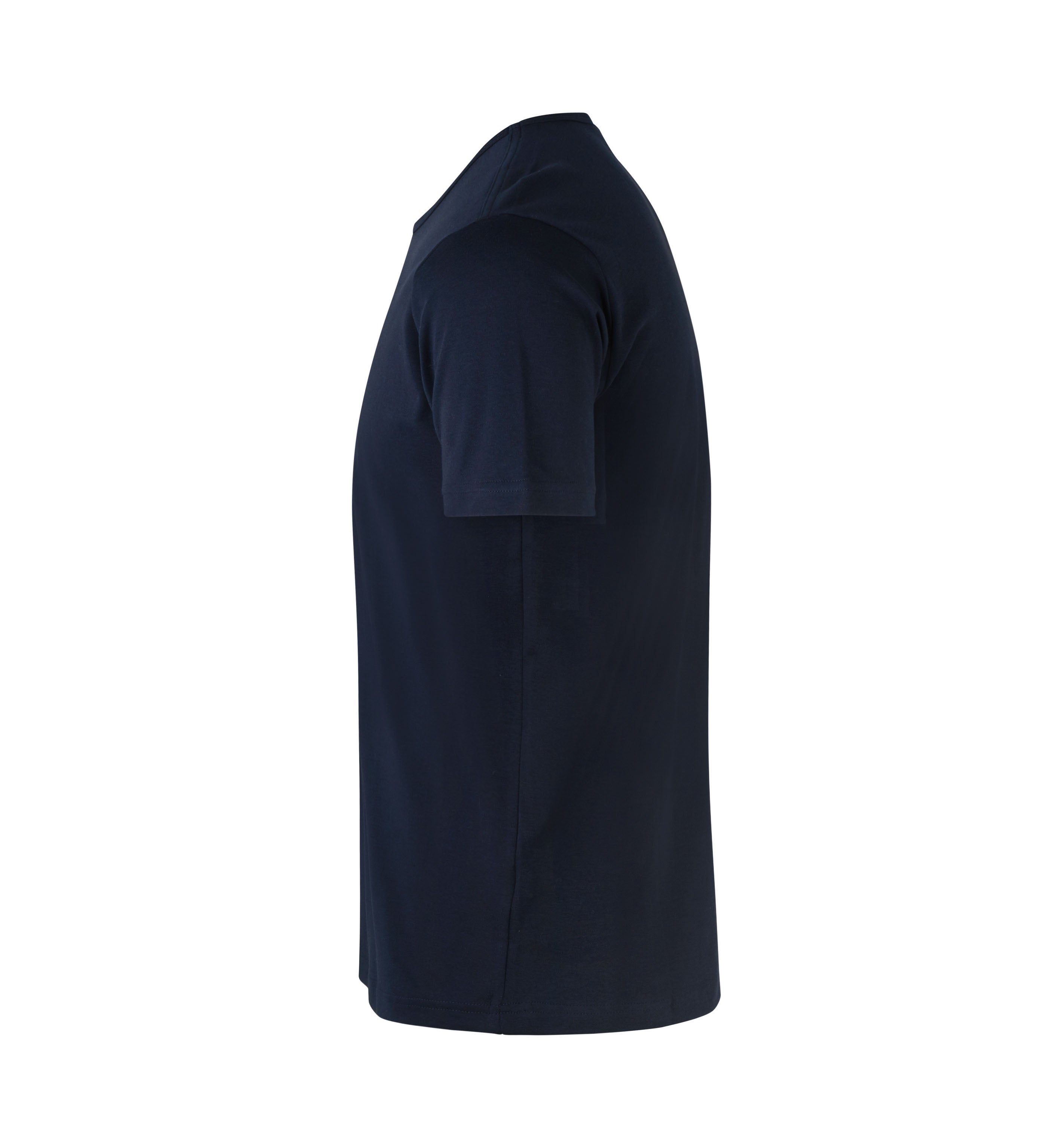 ID 0517 Interlock T-shirt nærbillede med firmalogo