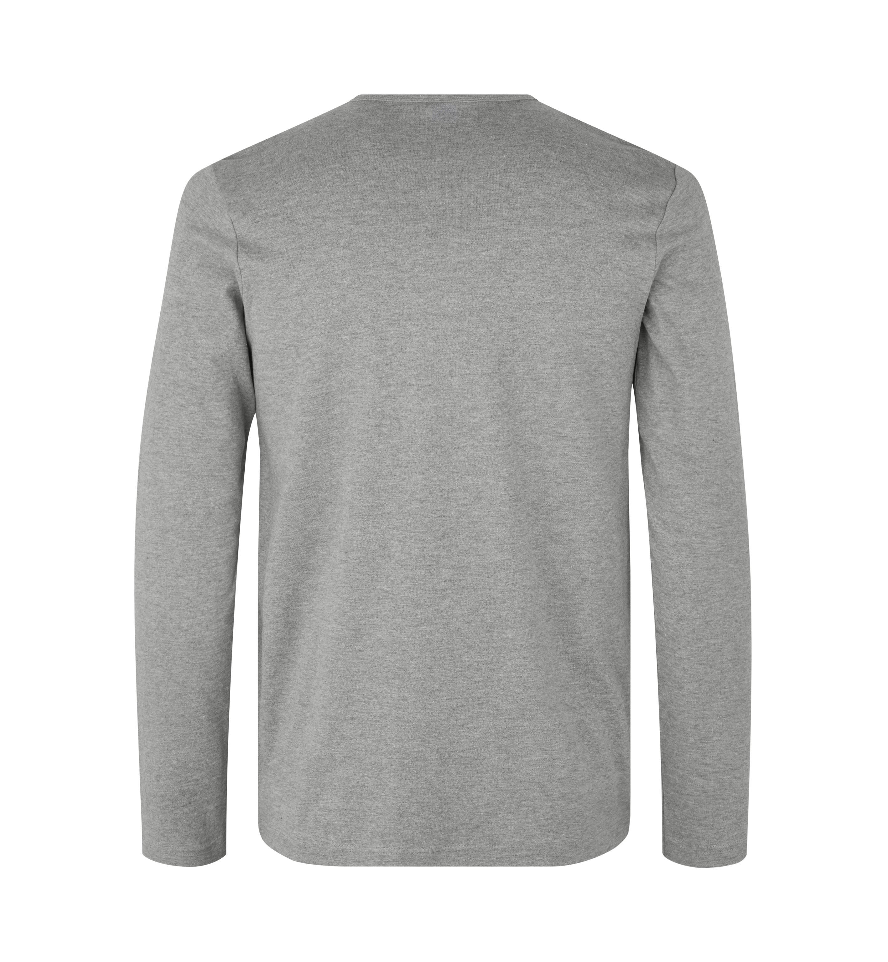 ID 0518 Interlock T-shirt | l/æ nærbillede med logo