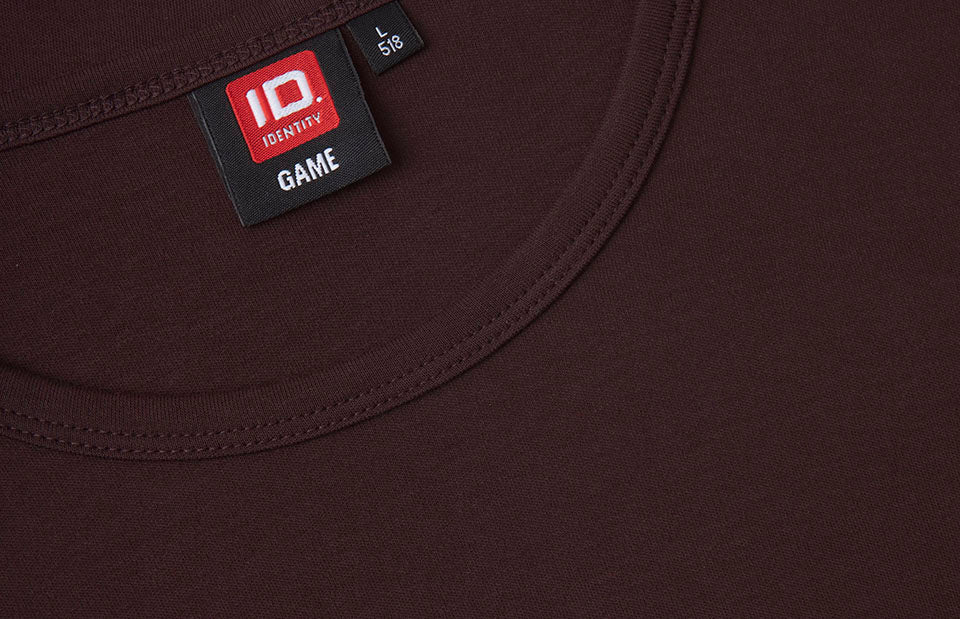ID 0518 Interlock T-shirt | l/æ detalje med logo