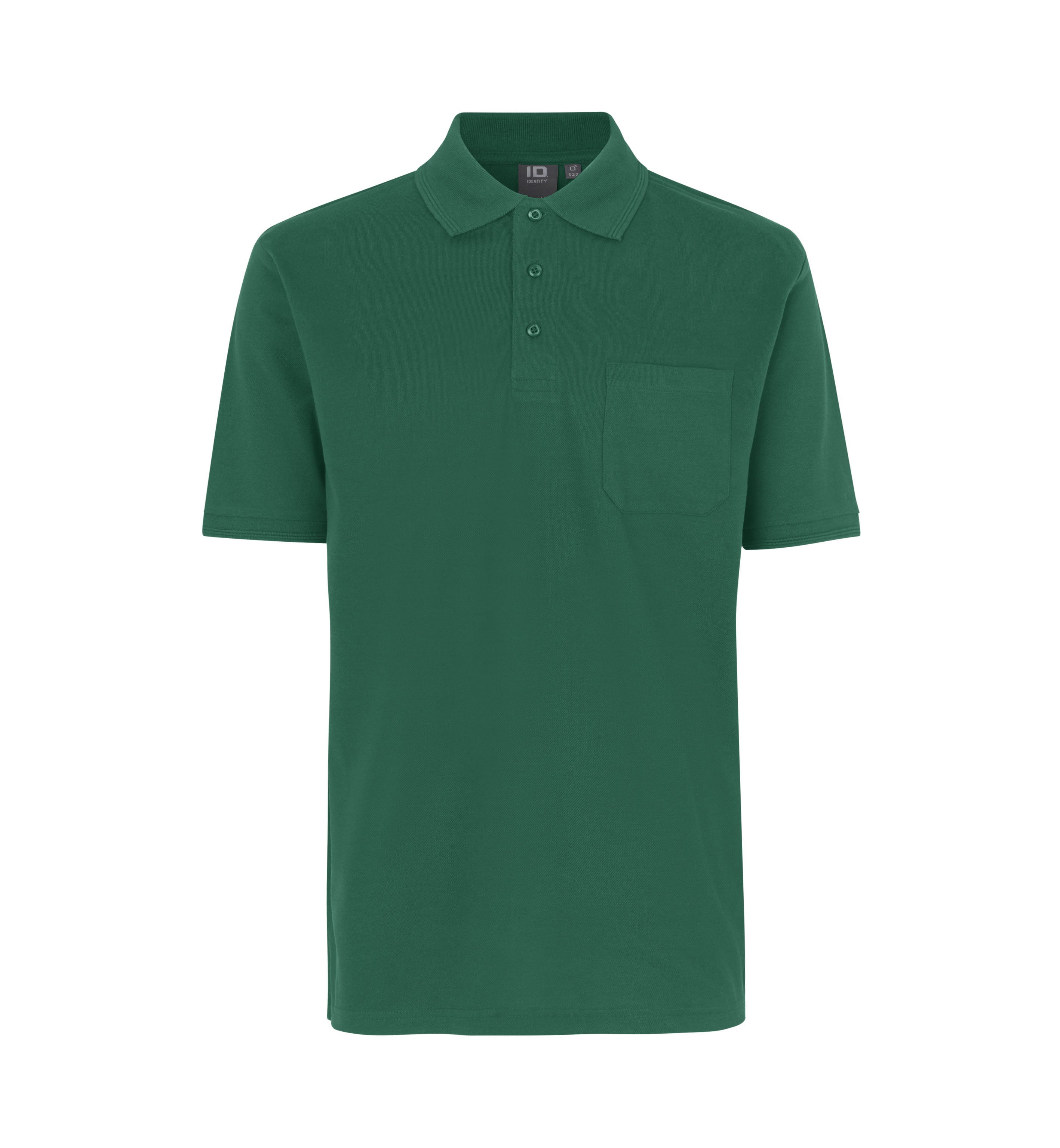 ID 0520 Poloshirt klassisk nærbillede med firmalogo