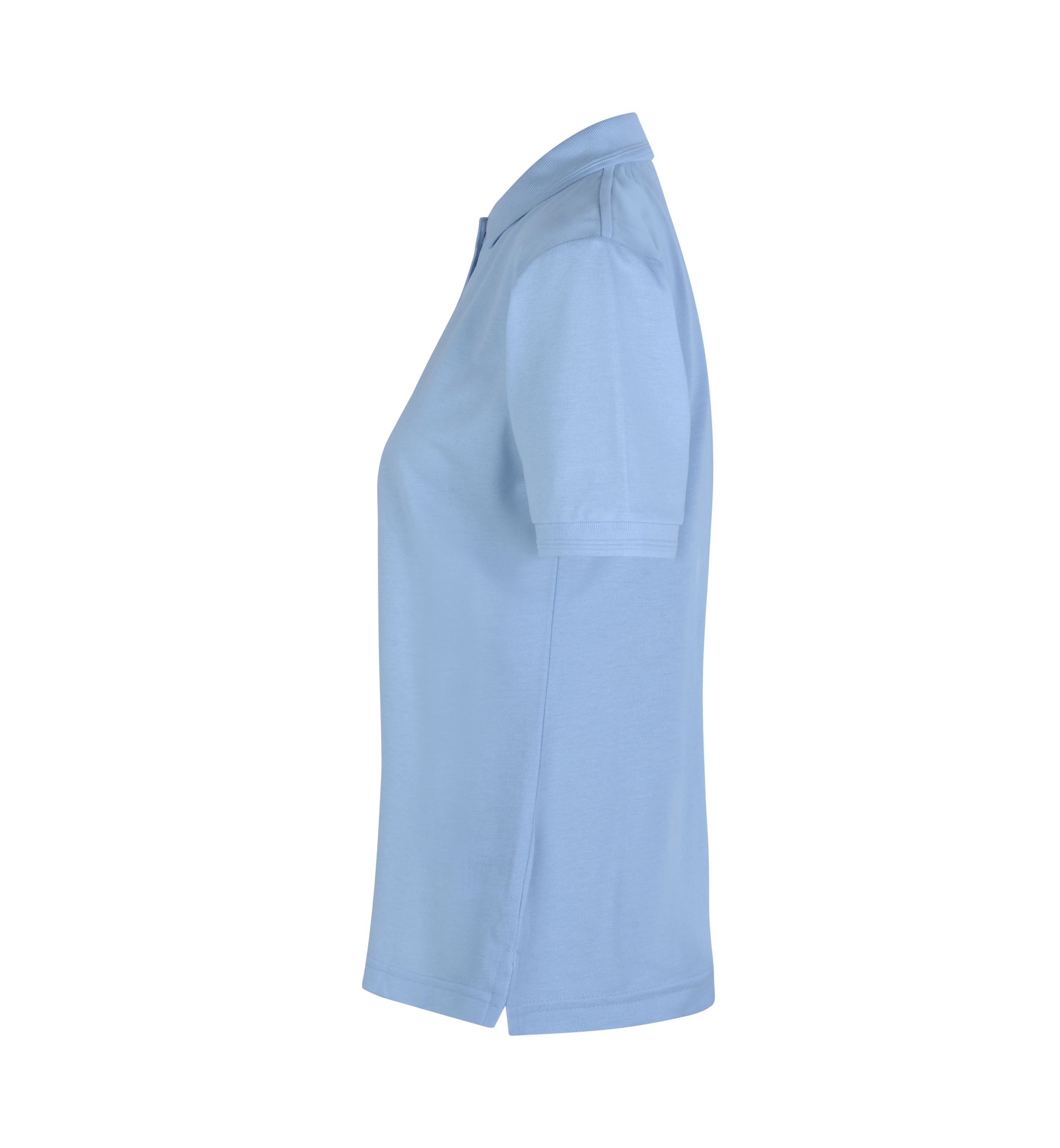ID 0521 Poloshirt klassisk | dame nærbillede med tryk