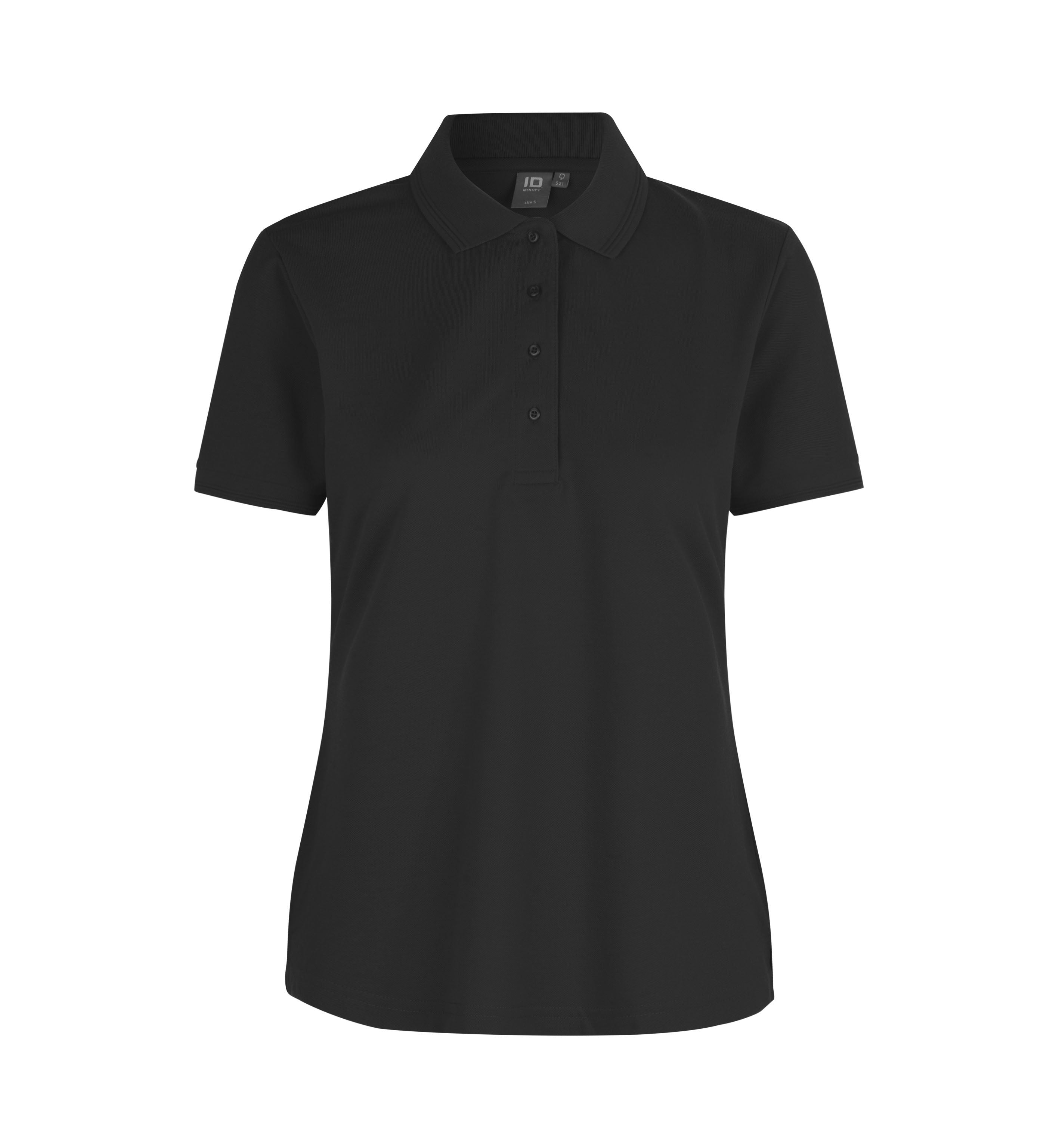 ID 0521 Poloshirt klassisk | dame detalje med tryk