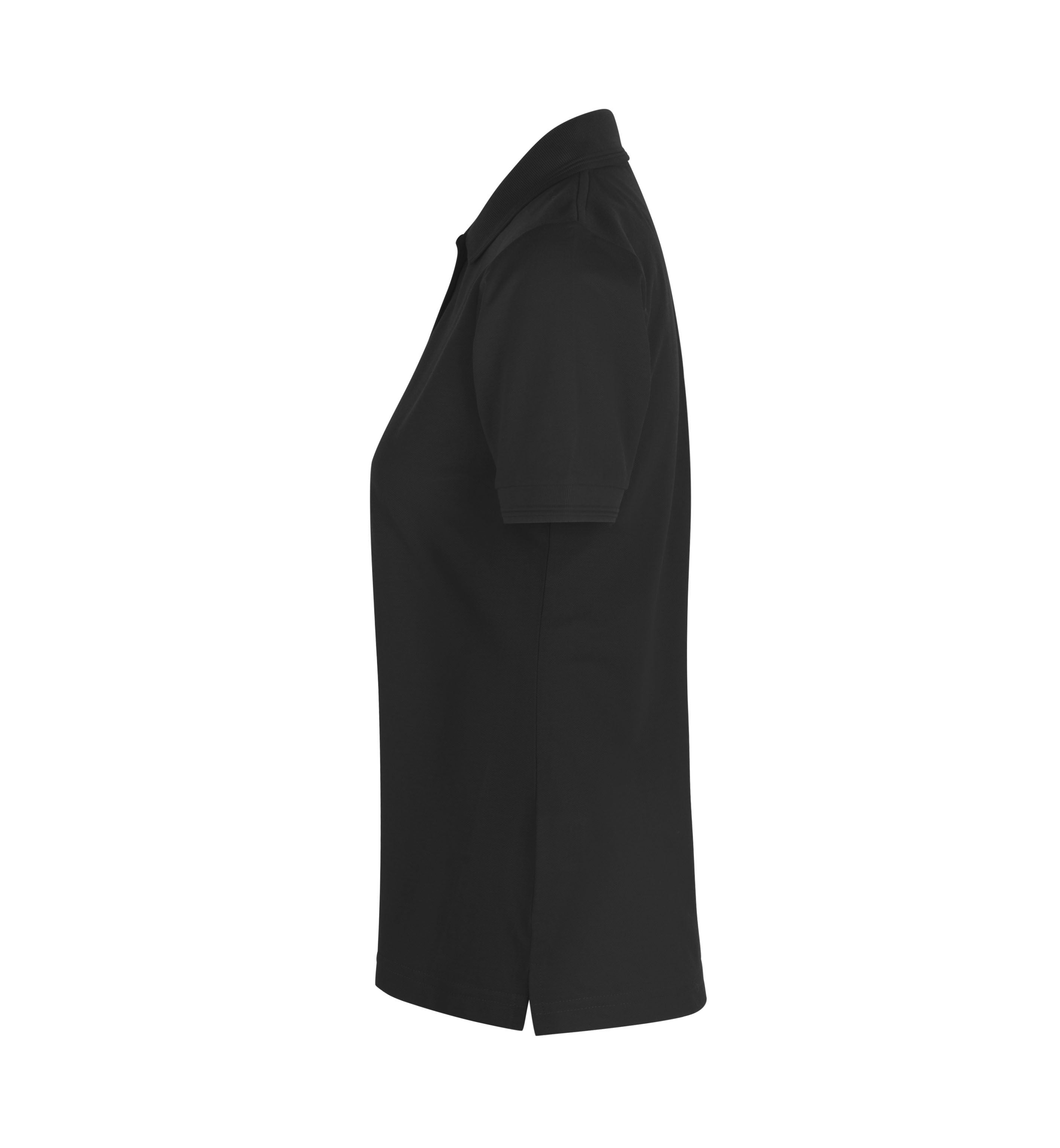 ID 0521 Poloshirt klassisk | dame nærbillede med firmalogo