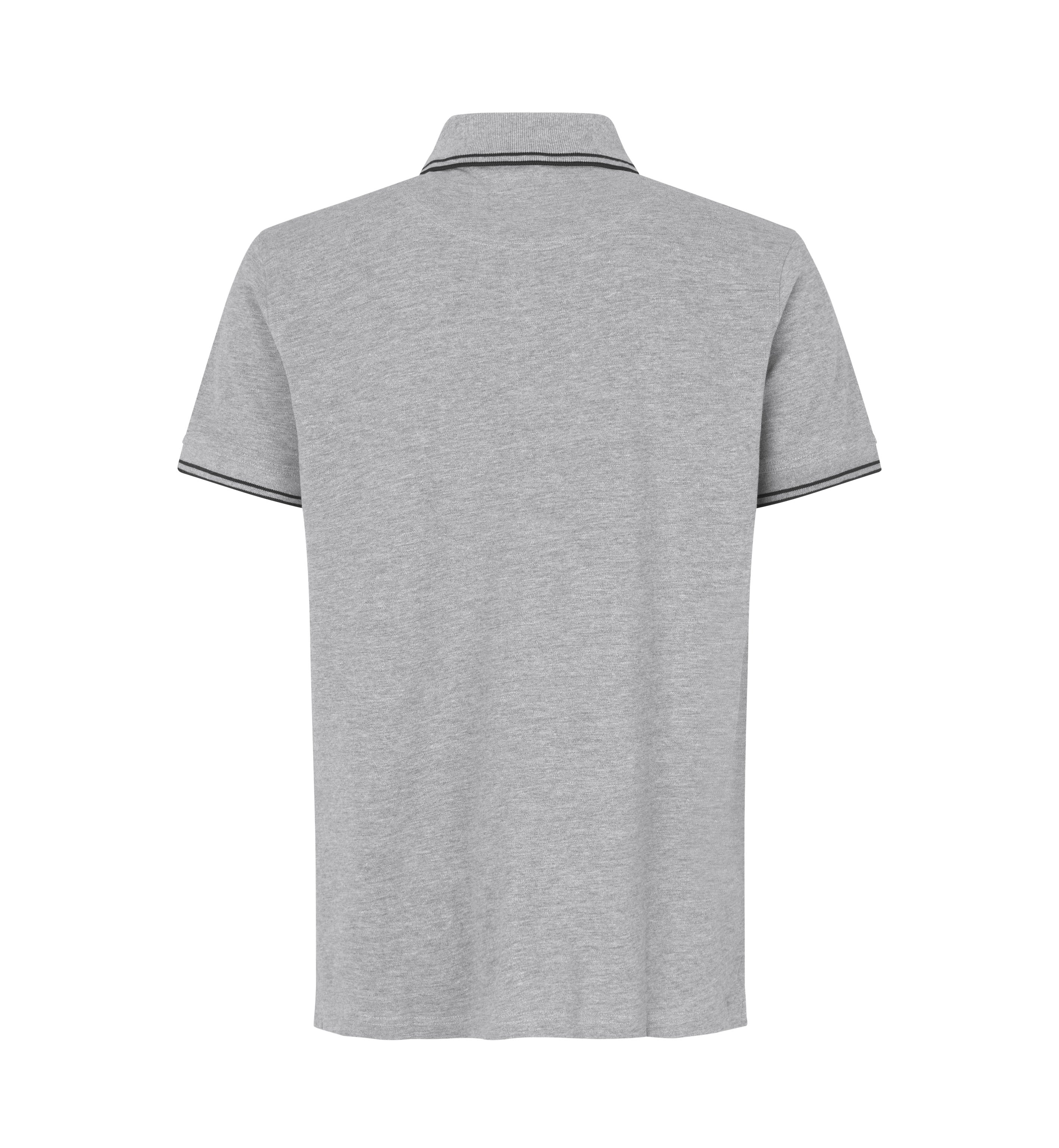 ID 0522 Kontrast poloshirt | stretch nærbillede med logo