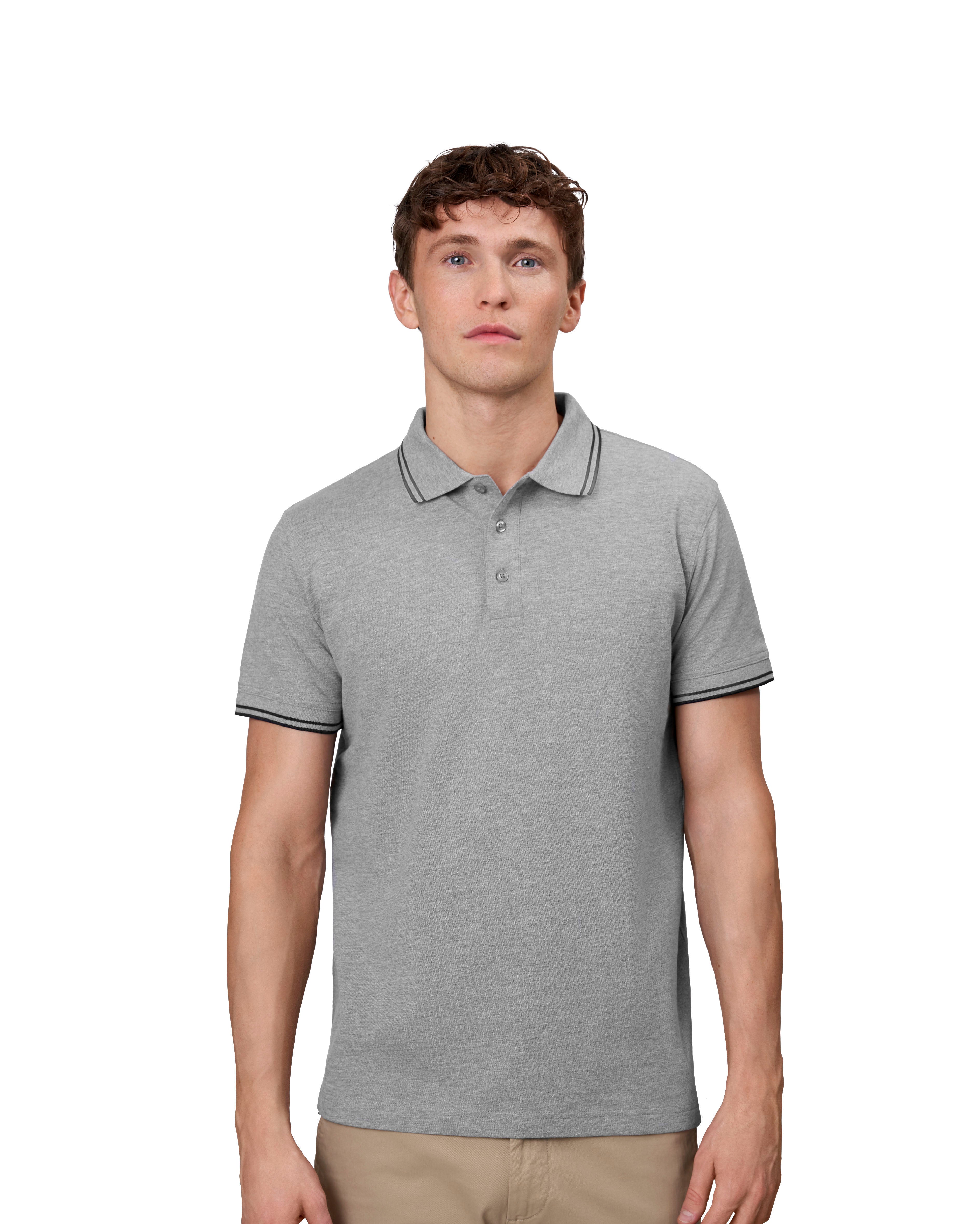 ID 0522 Kontrast poloshirt | stretch detalje med firmalogo