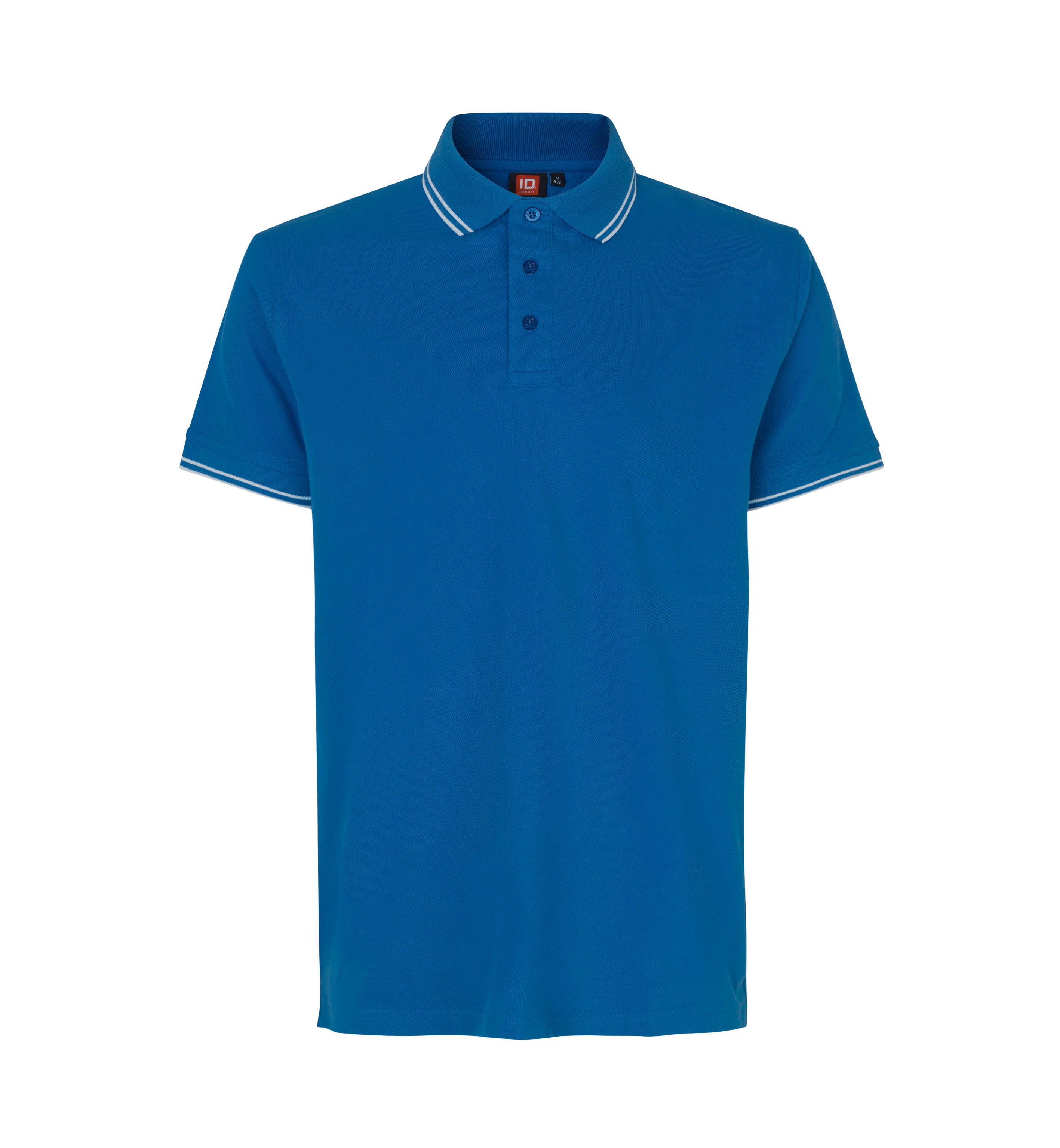 ID 0522 Kontrast poloshirt | stretch produktbillede til broderi