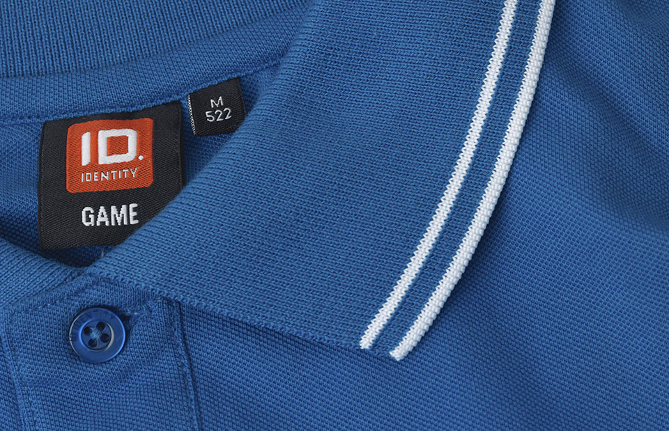 ID 0522 Kontrast poloshirt | stretch materiale med tryk