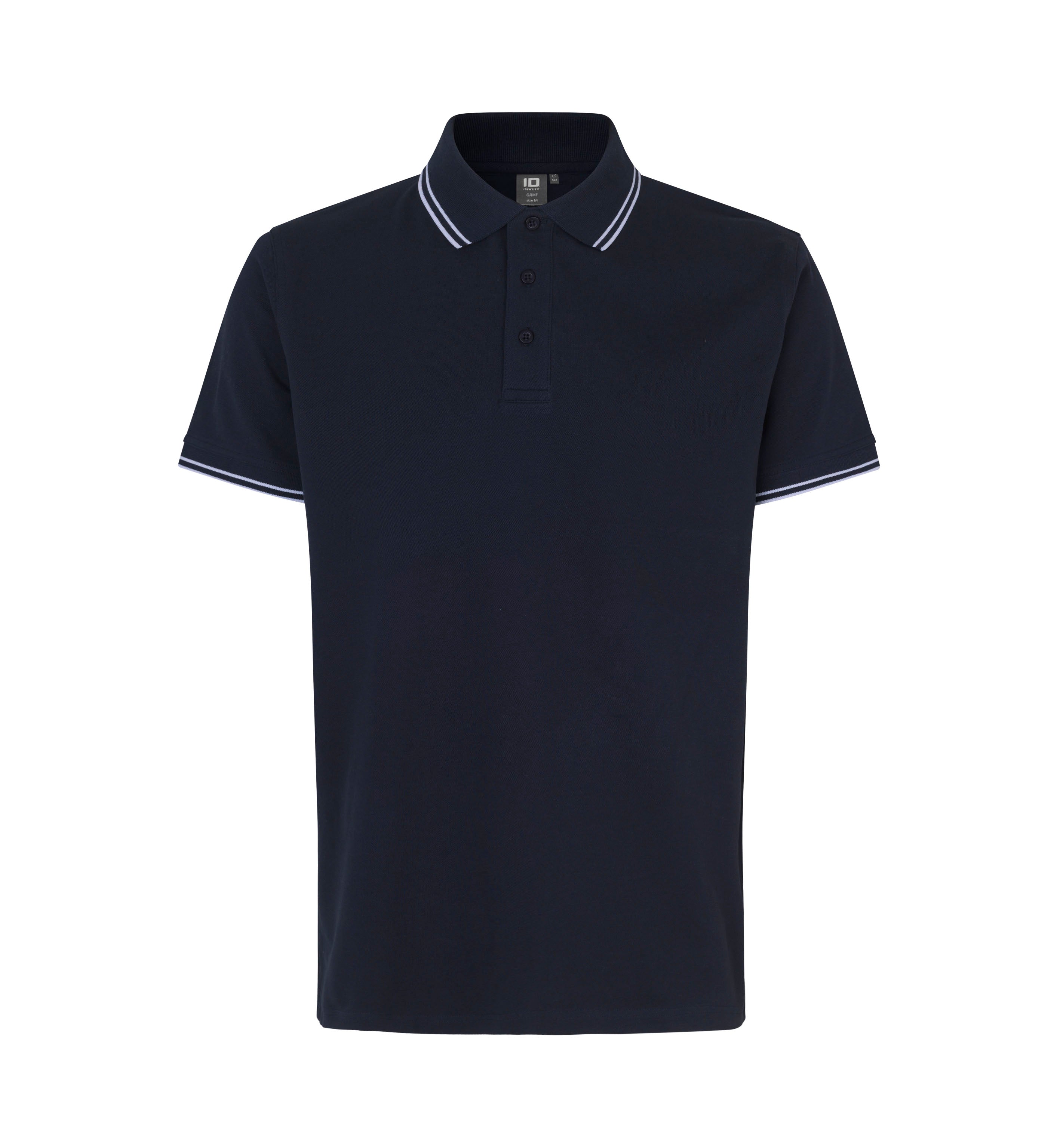 ID 0522 Kontrast poloshirt | stretch nærbillede til broderi