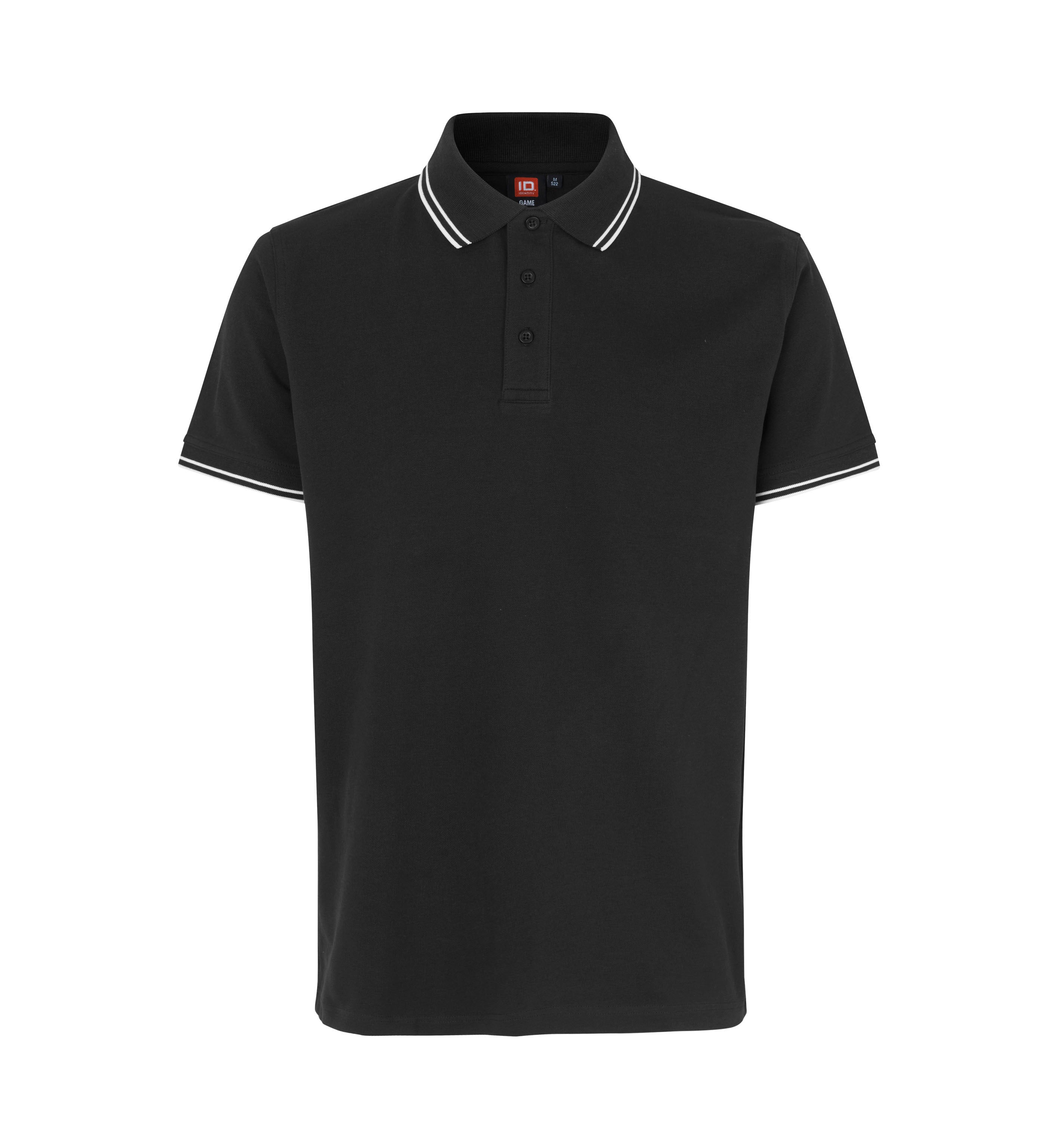 ID 0522 Kontrast poloshirt | stretch produktbillede med firmalogo