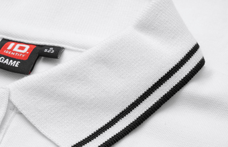 ID 0523 Kontrast poloshirt | stretch | dame detalje til broderi