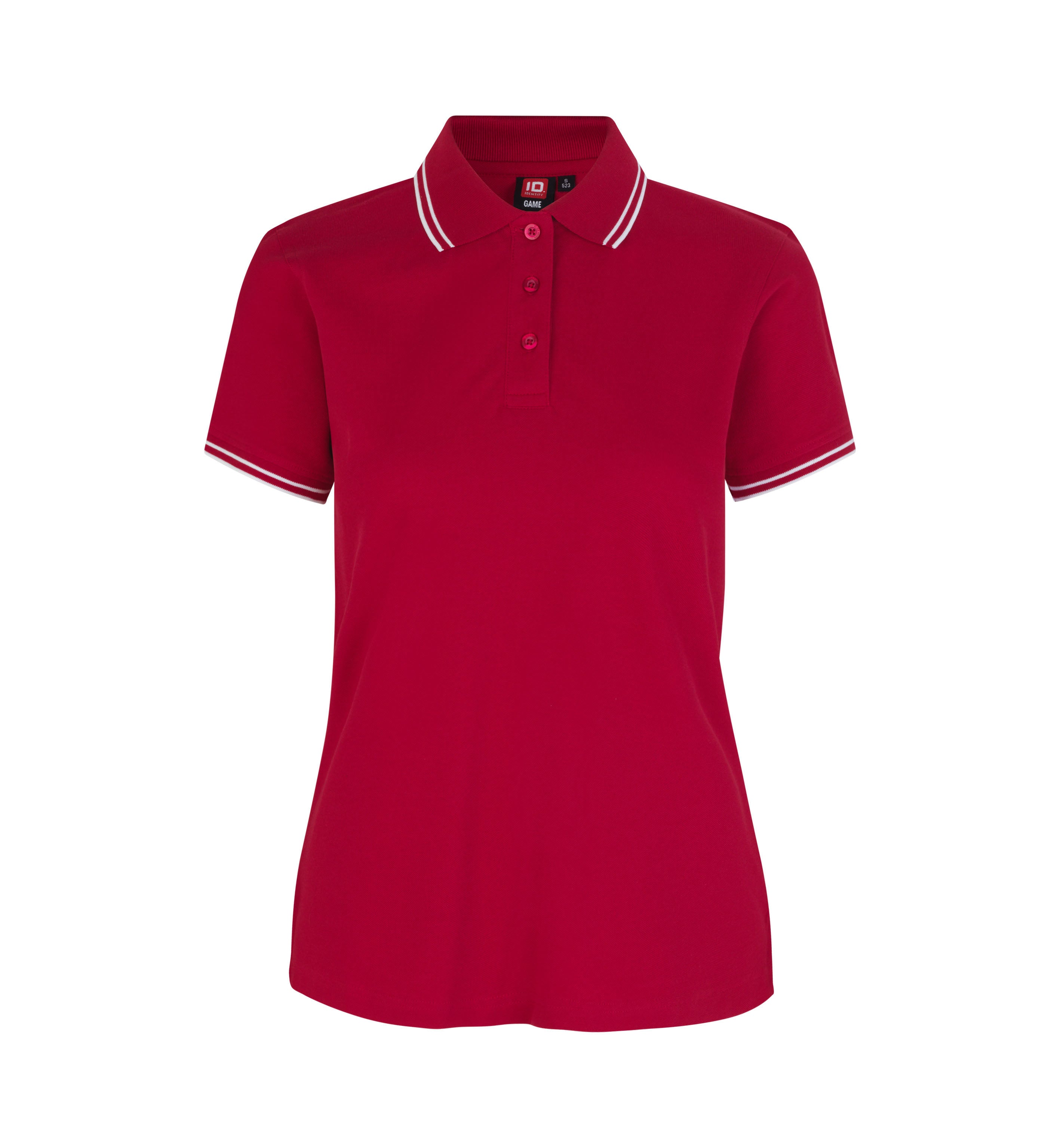 ID 0523 Kontrast poloshirt | stretch | dame detalje med firmalogo