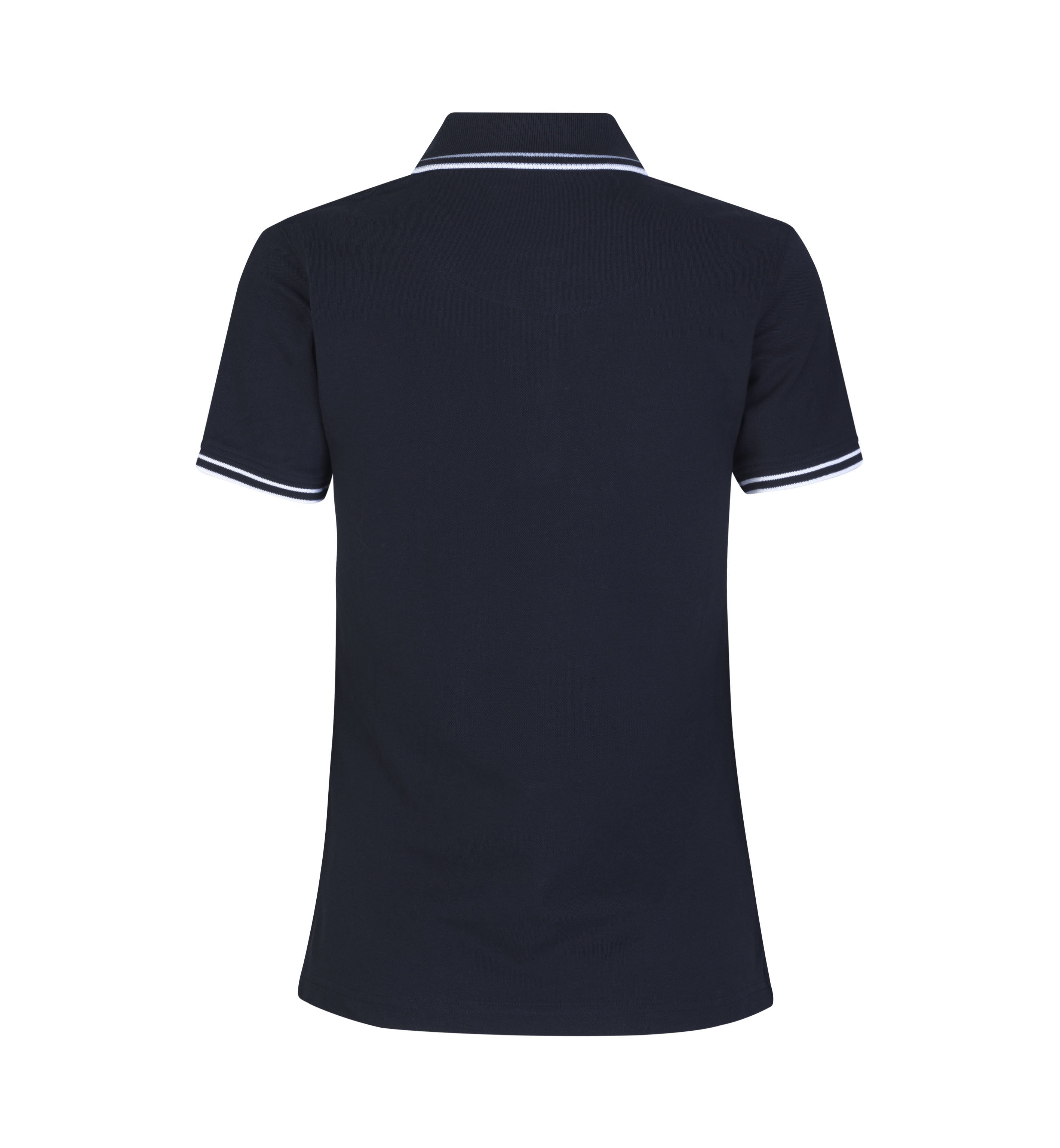 ID 0523 Kontrast poloshirt | stretch | dame materiale til broderi