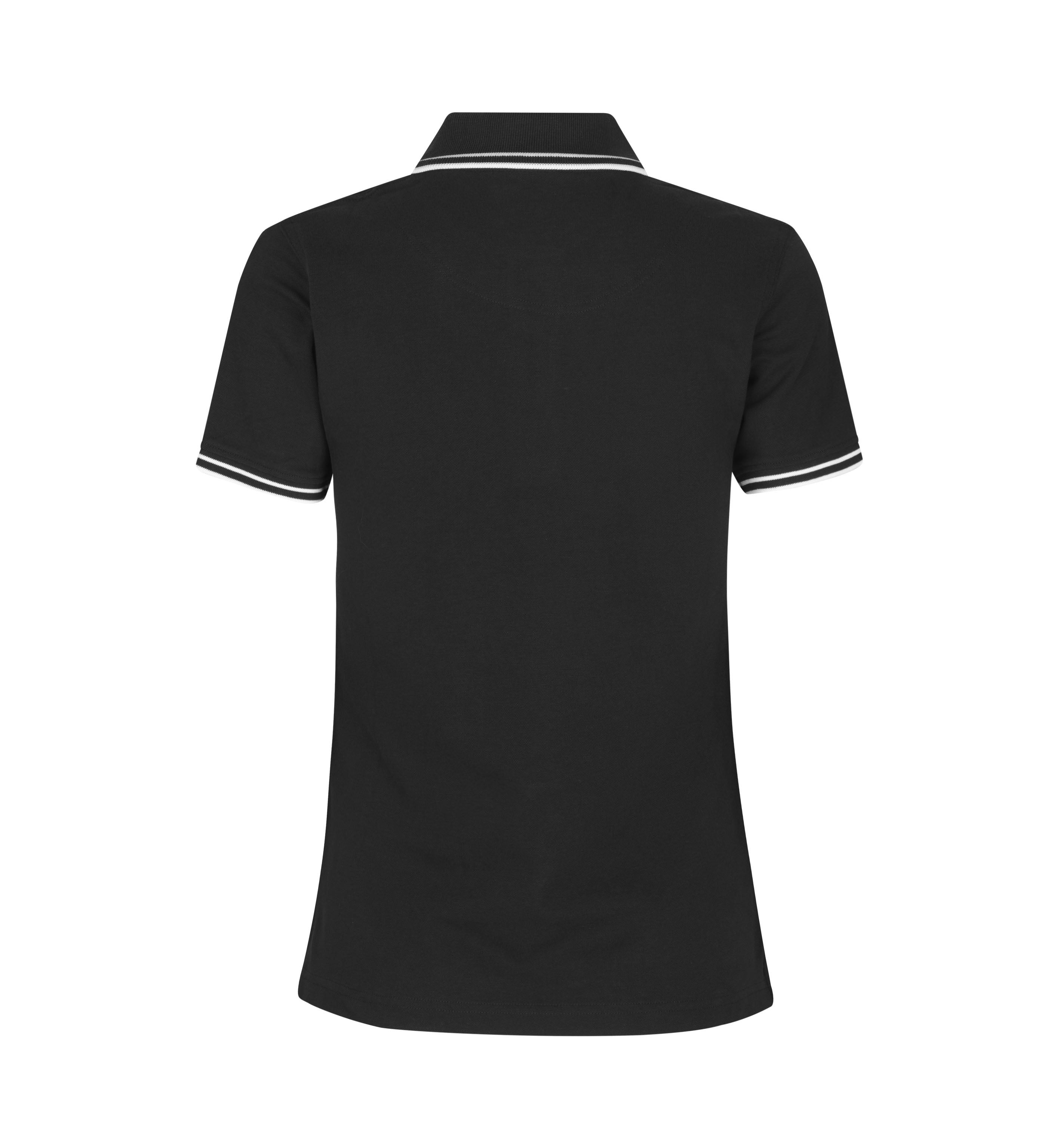 ID 0523 Kontrast poloshirt | stretch | dame detalje til broderi